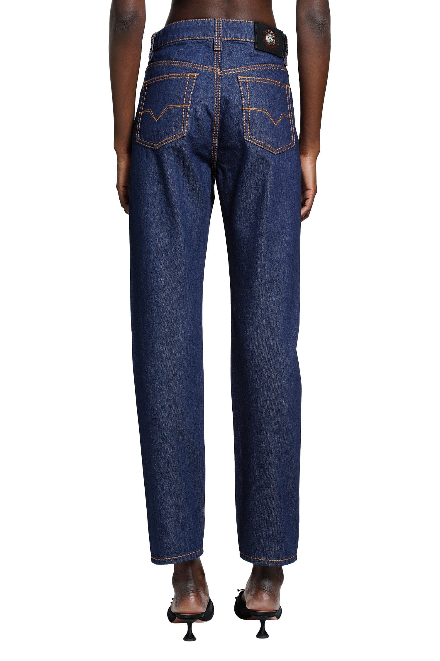 Versace High-Waist Straight Jeans