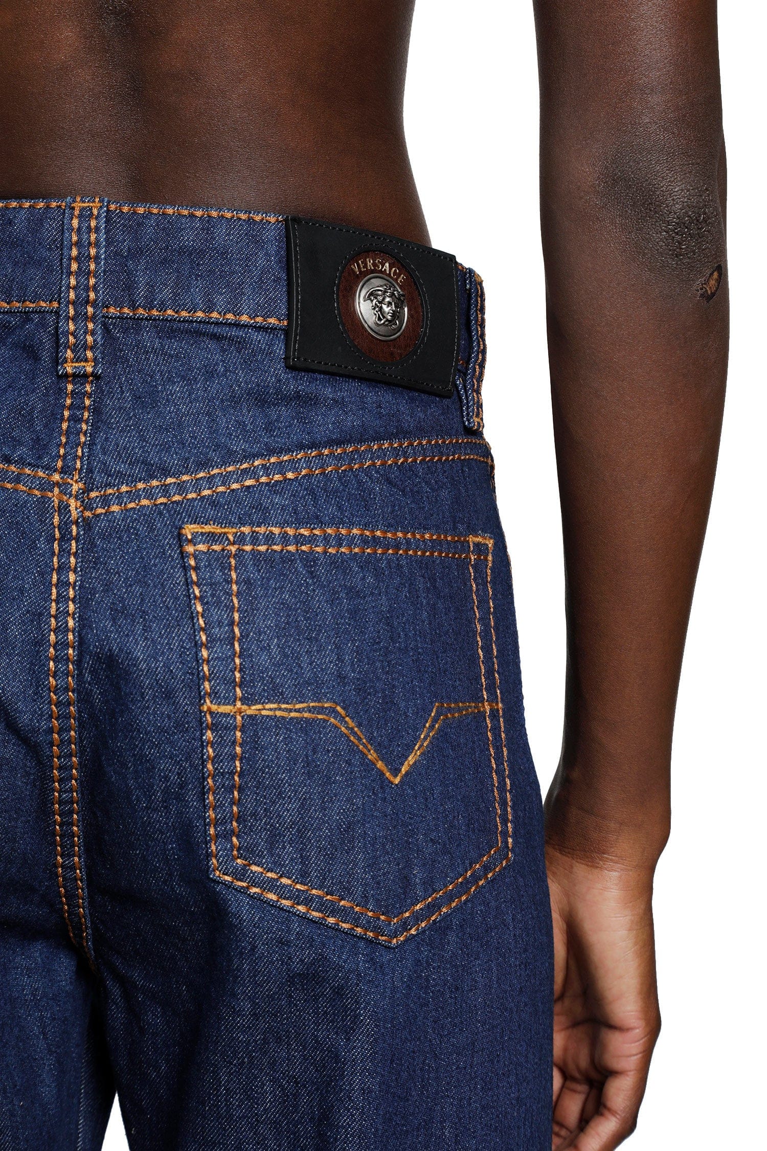 Versace High-Waist Straight Jeans