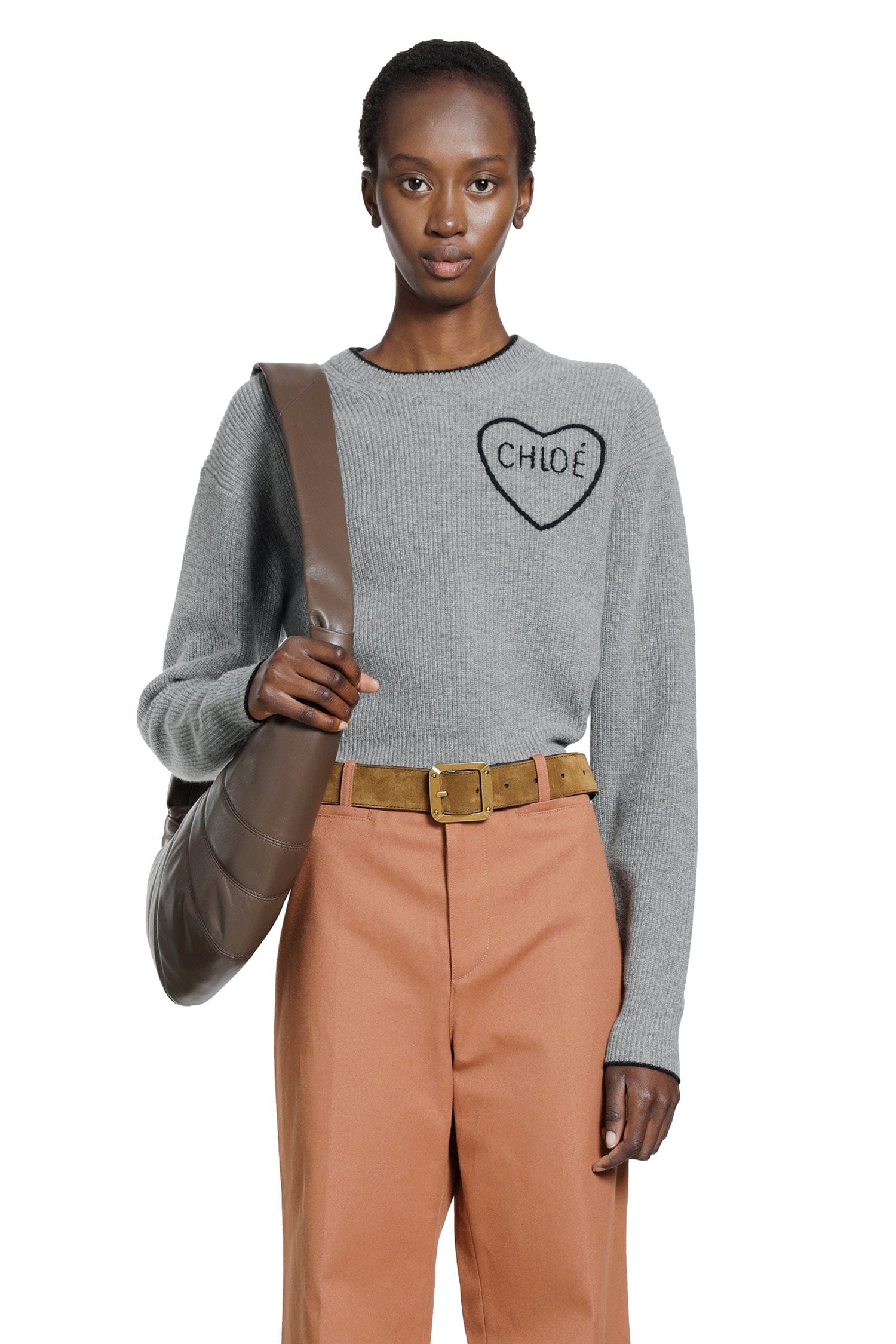 Chloe Wool Knit Cropped Sweater