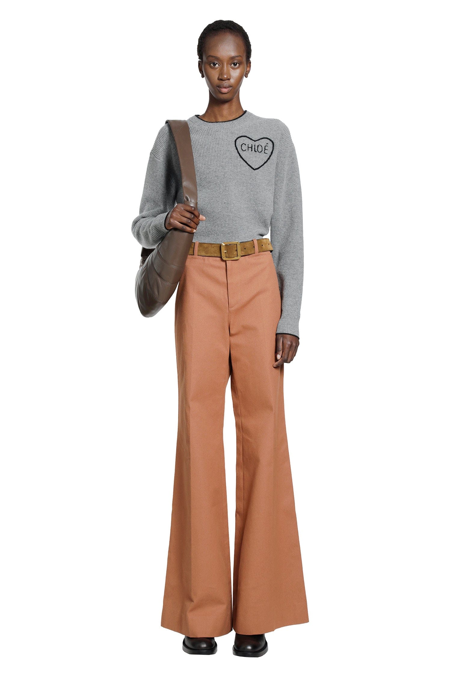 Chloe Wool Knit Cropped Sweater