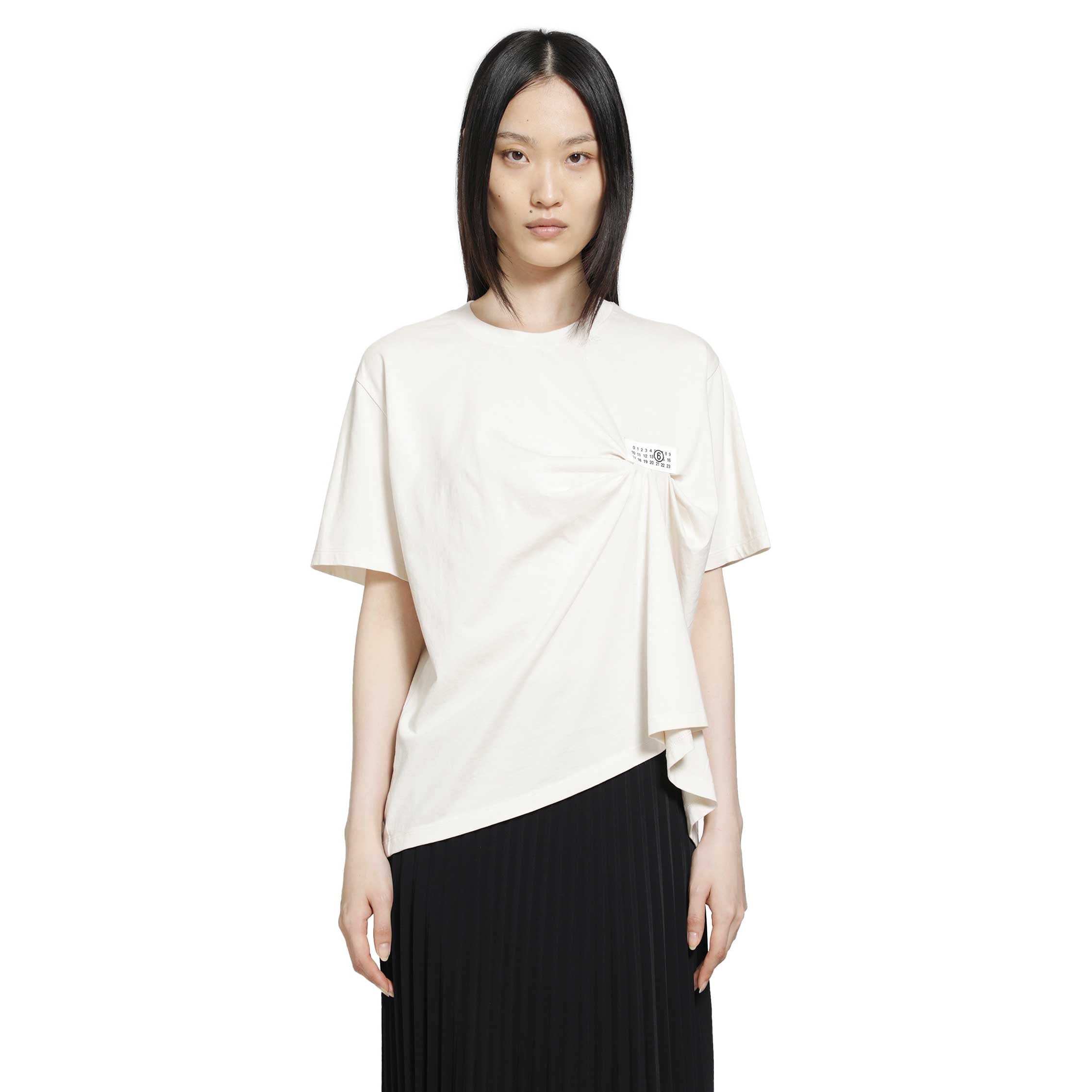 MM6 Maison Margiela Draped Numeric T-Shirt