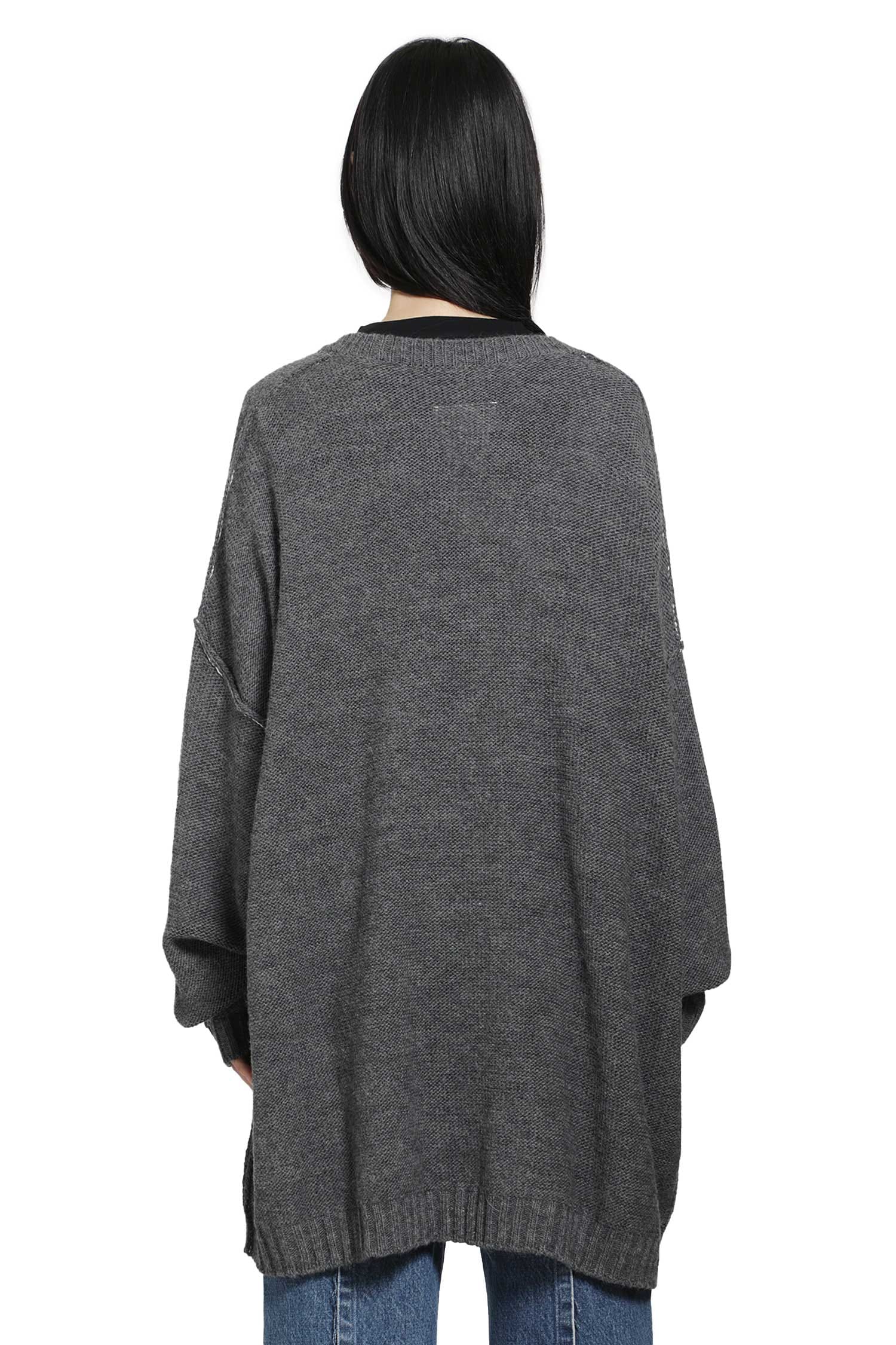 MM6 Maison Margiela Wool Alpaca V-Neck Sweater