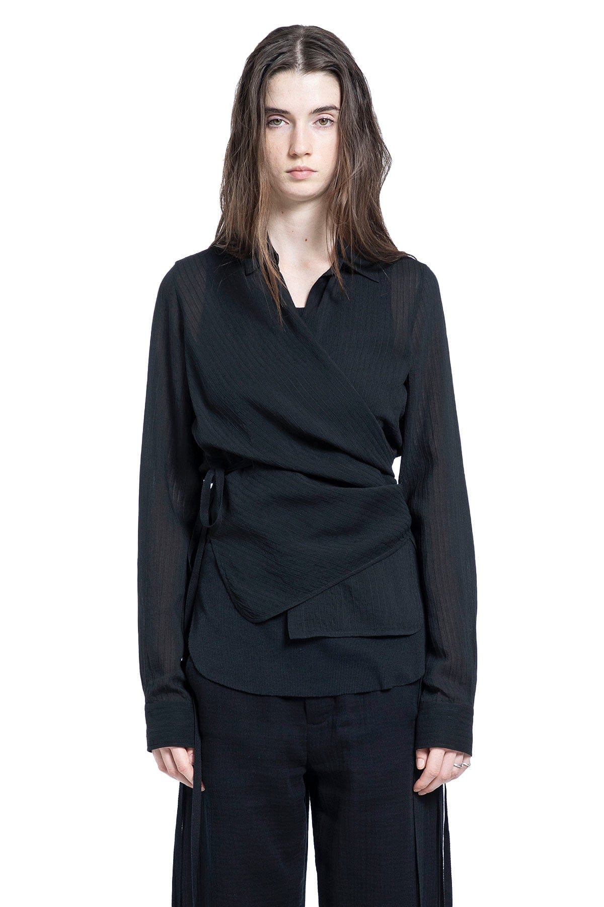 Ann Demeulemeester Alba Asymmetric Wrap Shirt