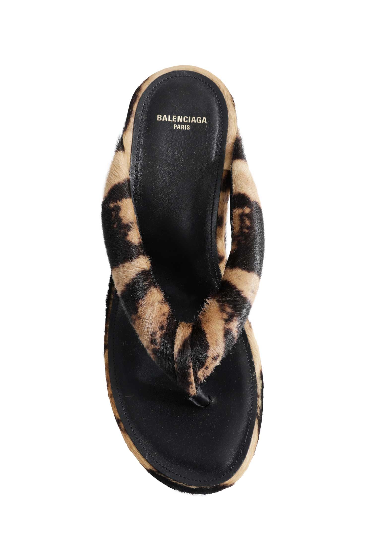 Balenciaga Greta Wedge Thong Sandals