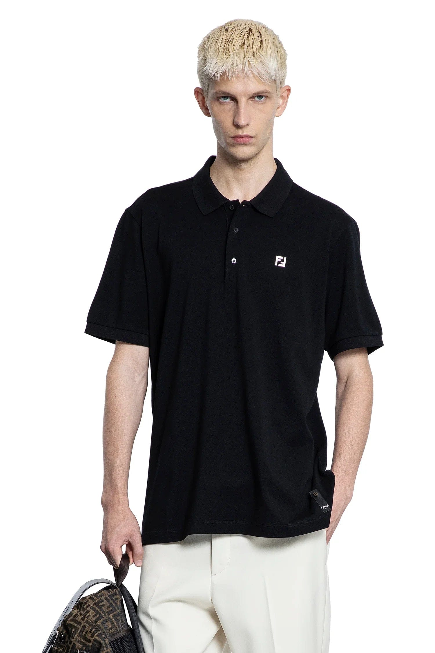 Fendi FF Cotton Piqué Polo Shirt