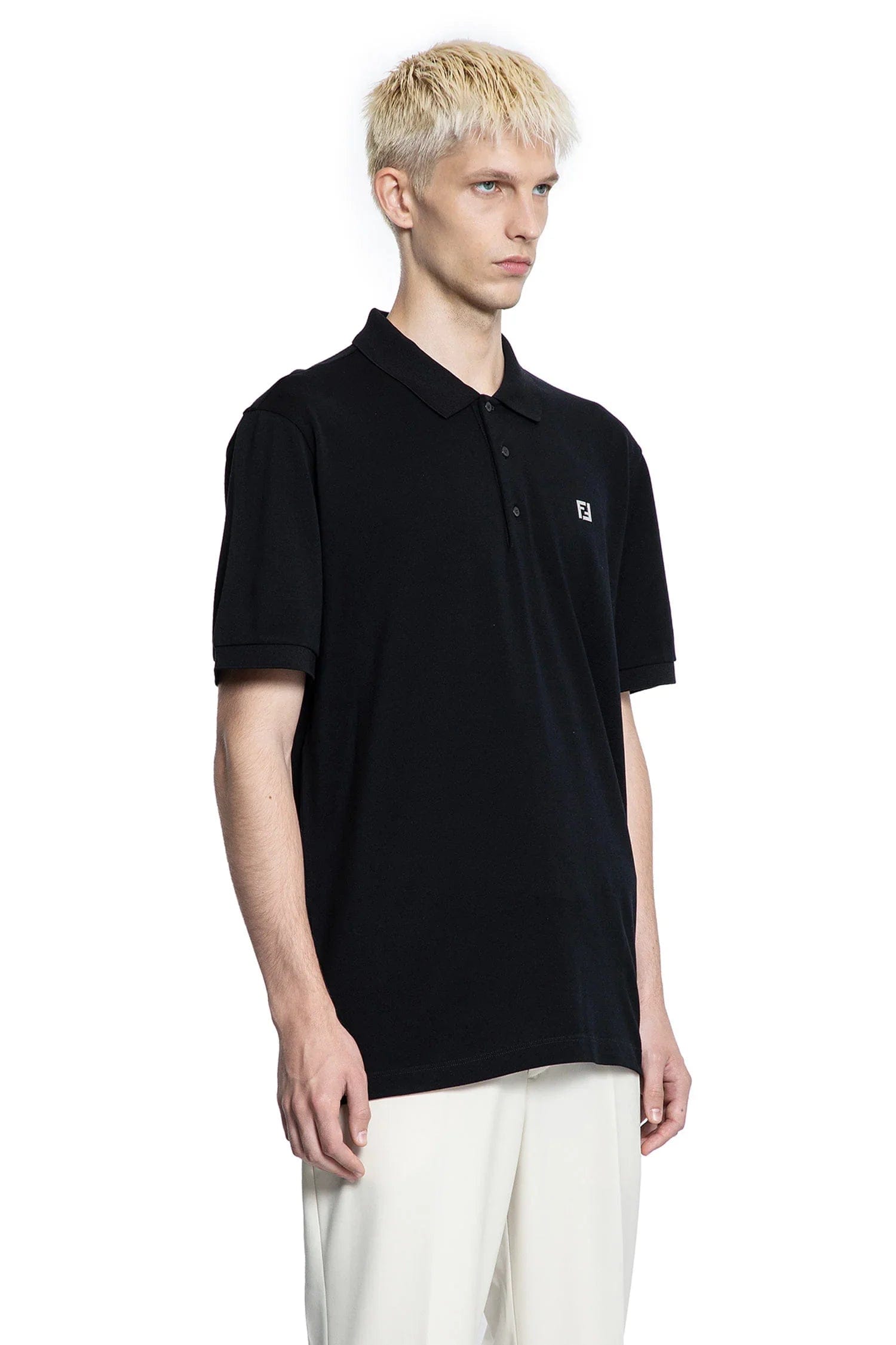 Fendi FF Cotton Piqué Polo Shirt