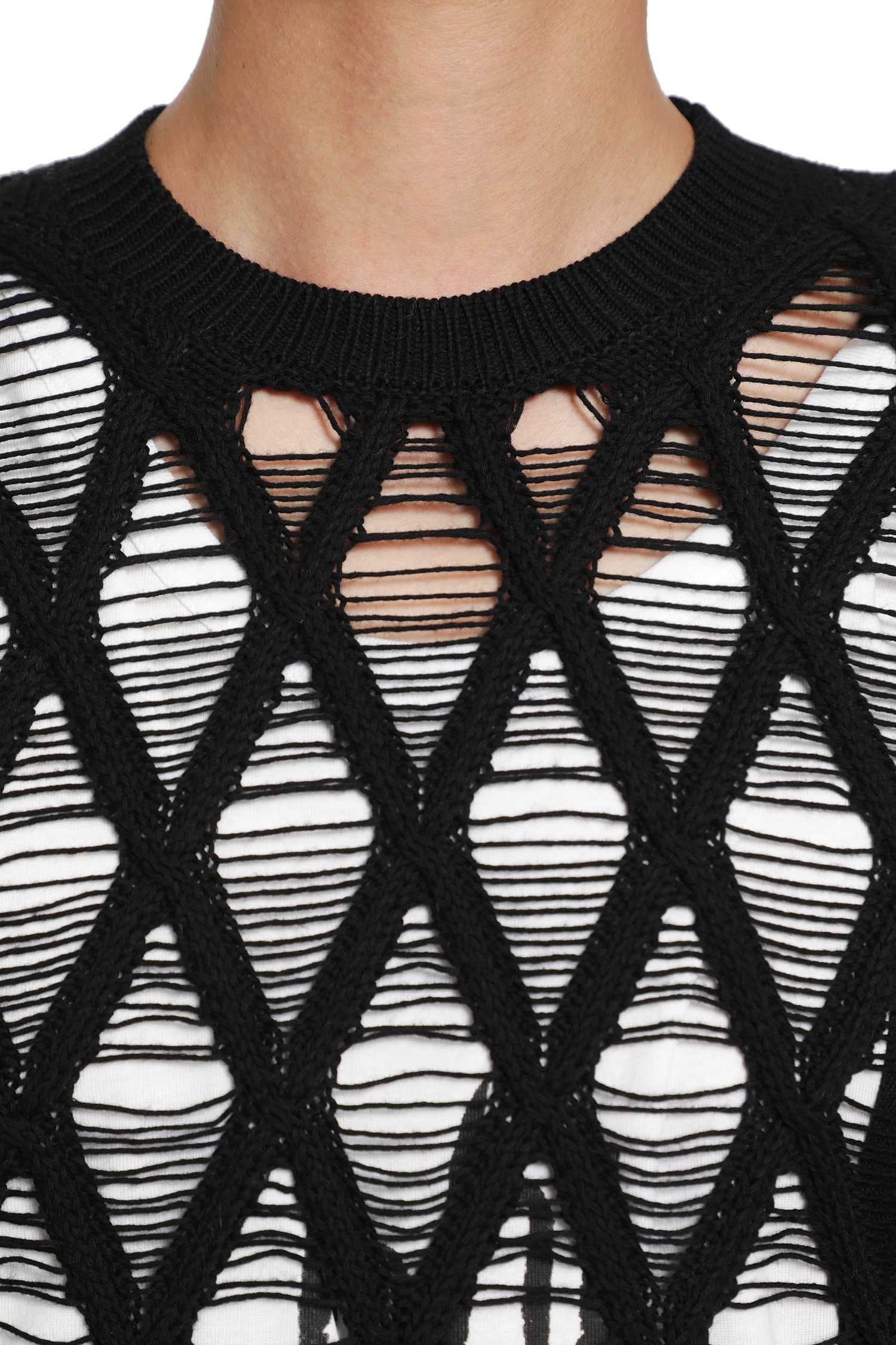 Ann Demeulemeester Carlos Diamond Stitch Sweater
