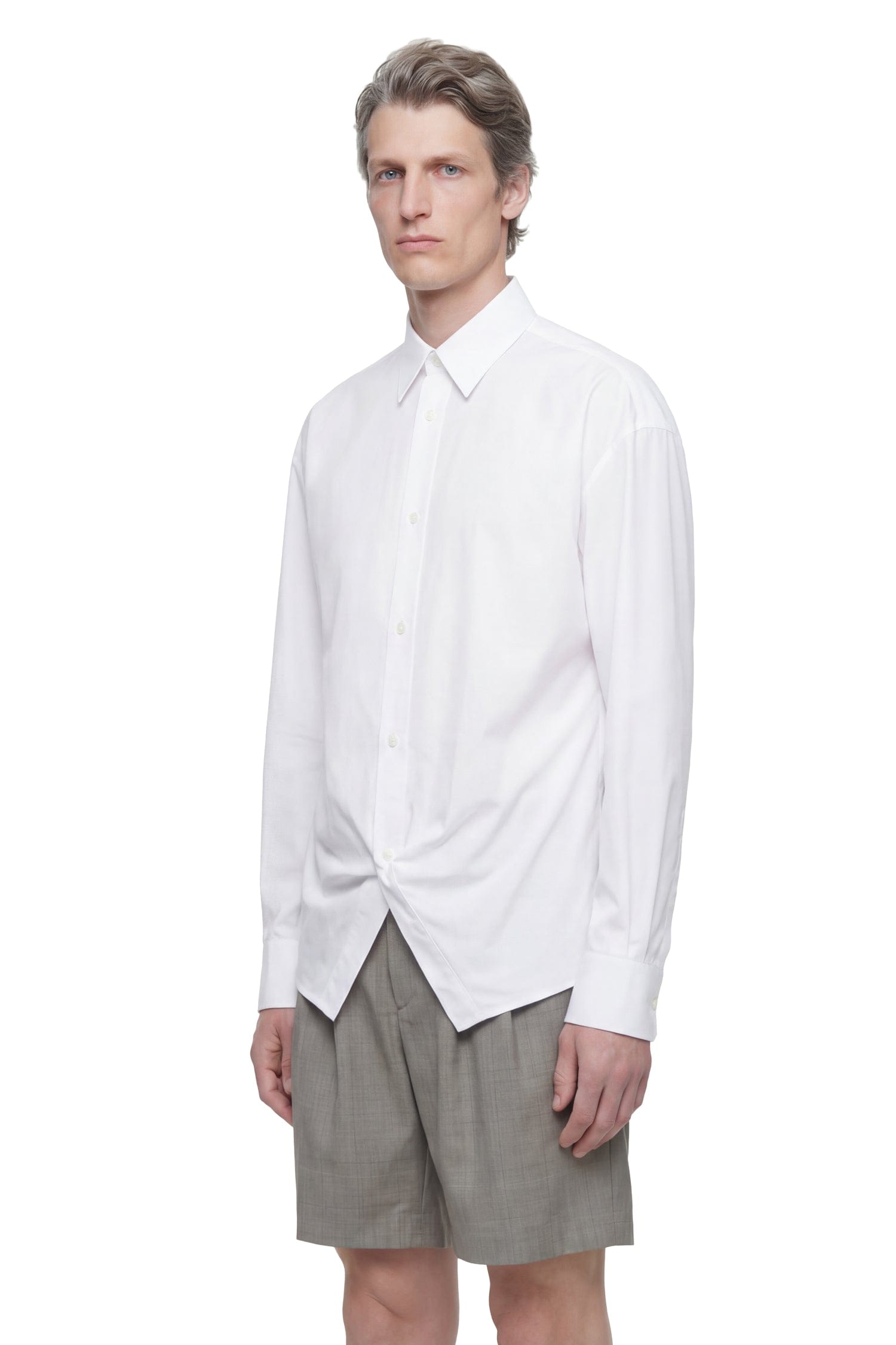 Hed Mayner Cotton Poplin Long Sleeve Shirt