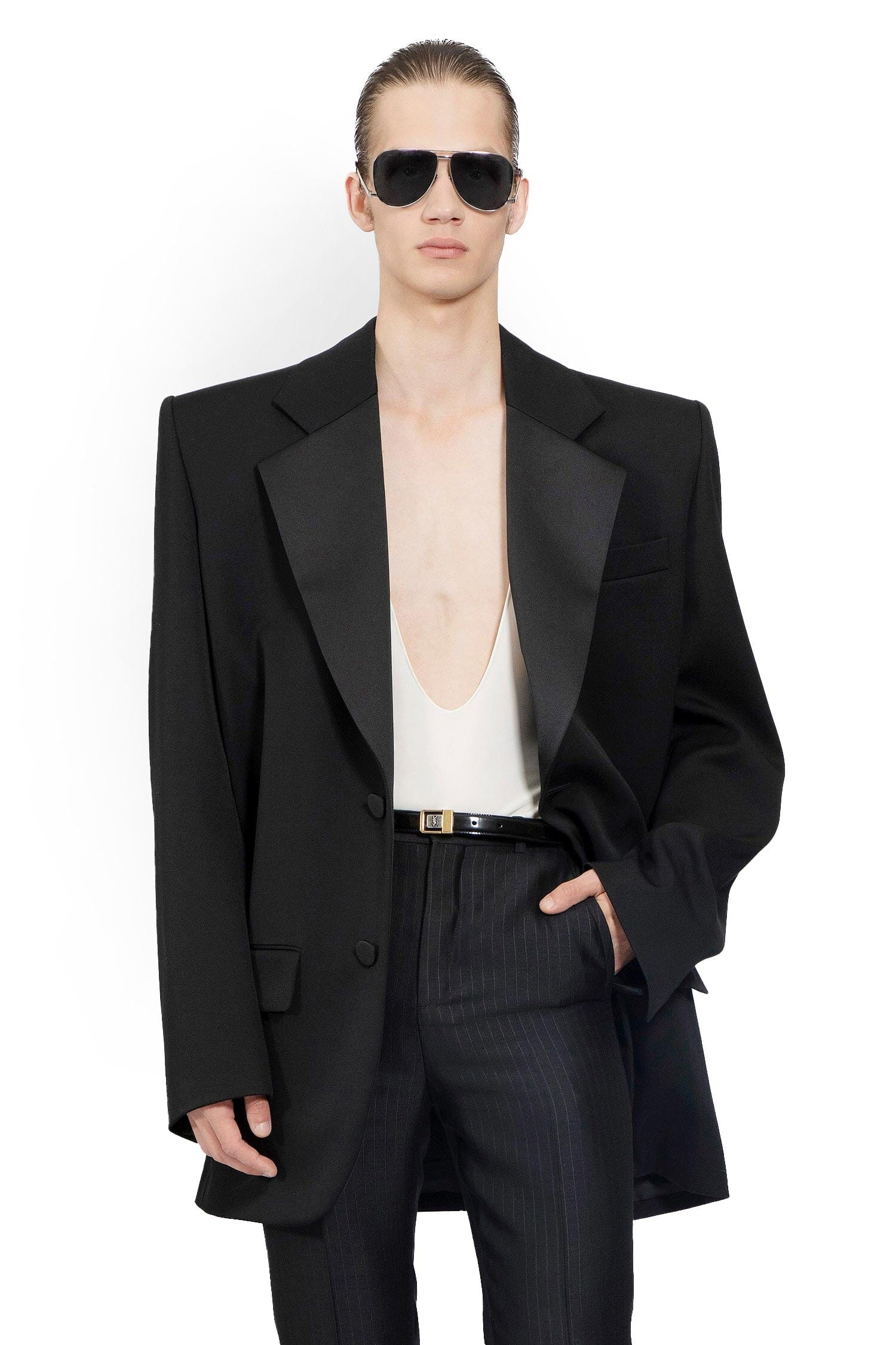 Saint Laurent Oversized Tuxedo Blazer