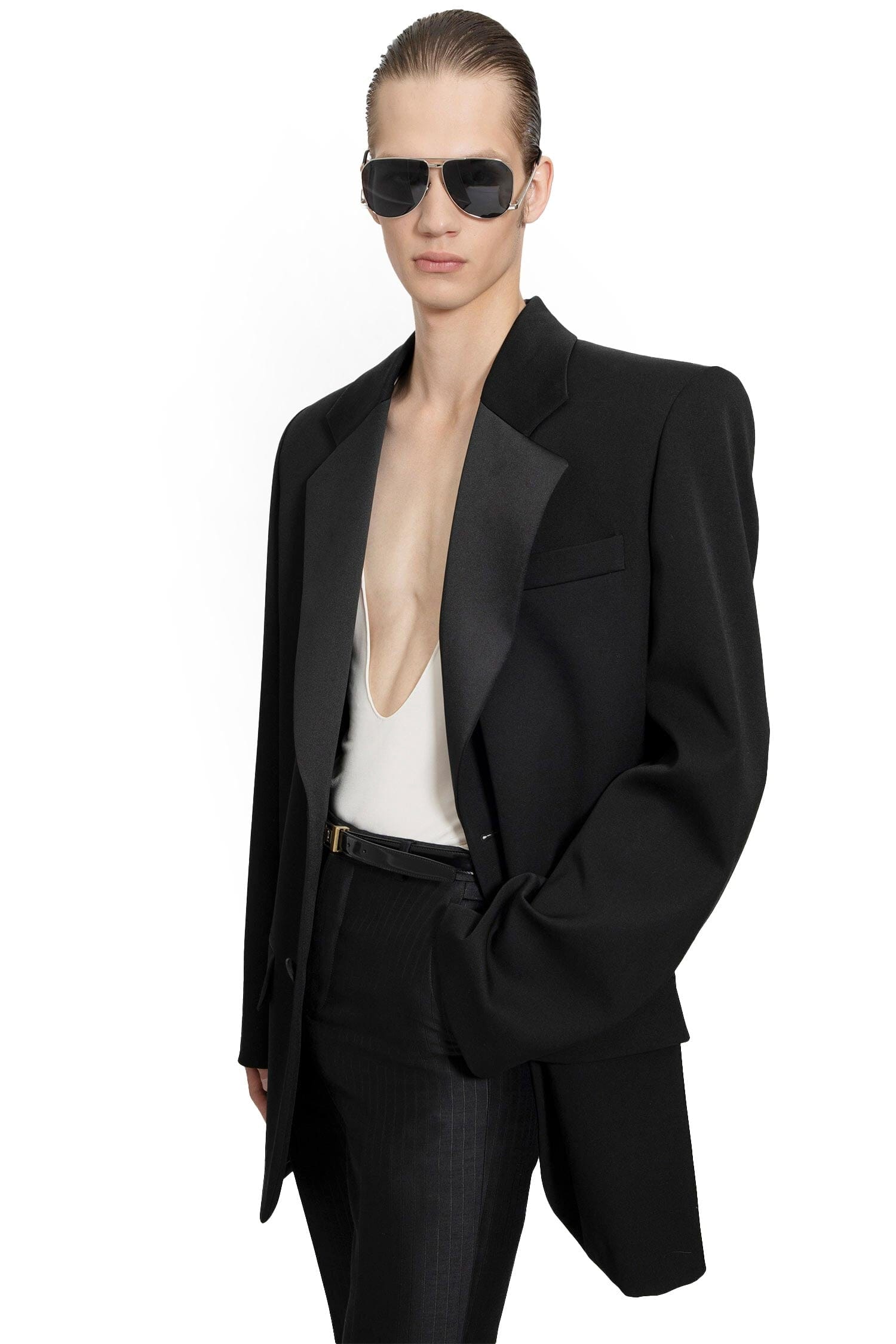 Saint Laurent Oversized Tuxedo Blazer