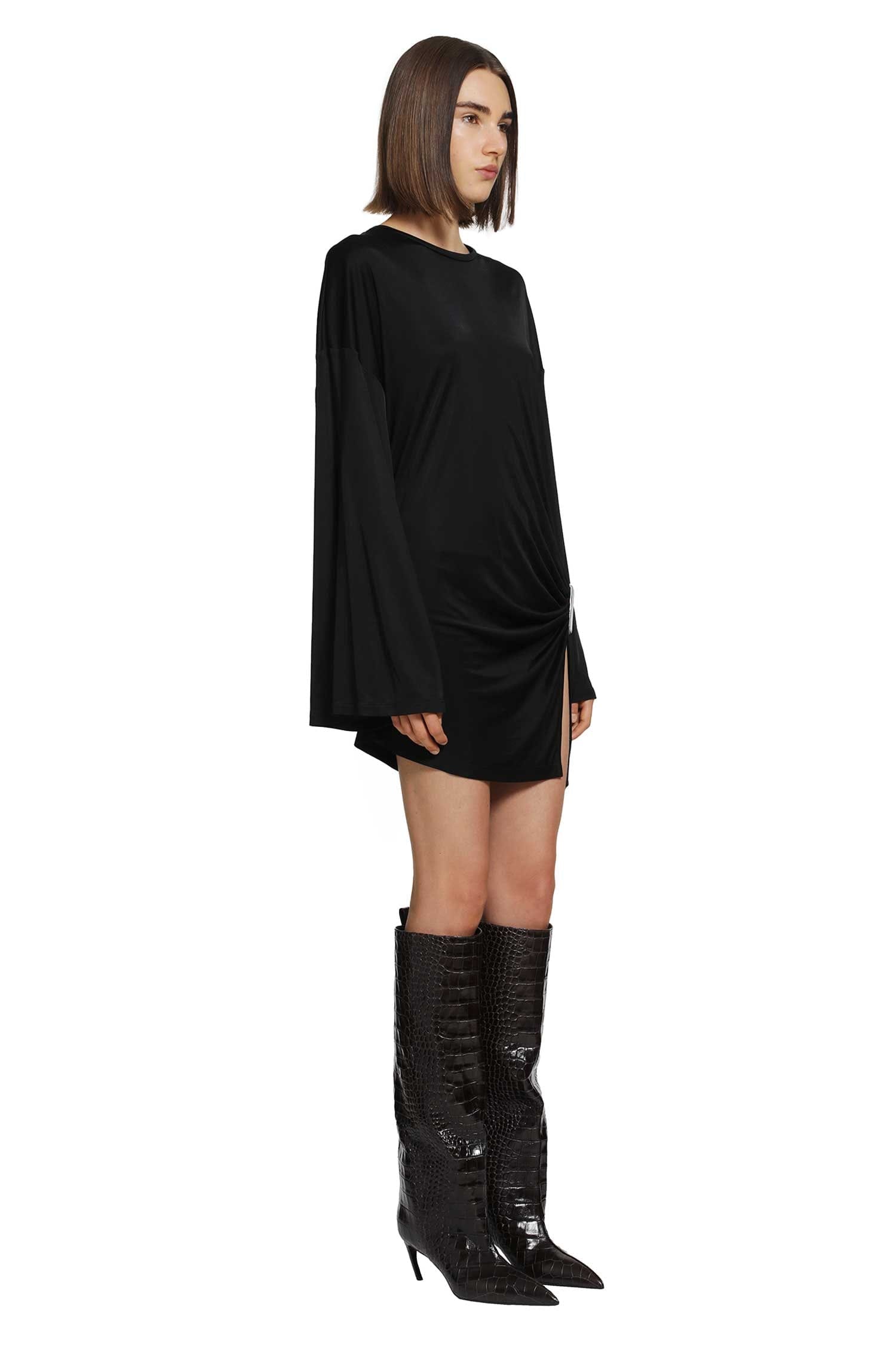 The Attico Fluid Viscose Jersey Mini Dress