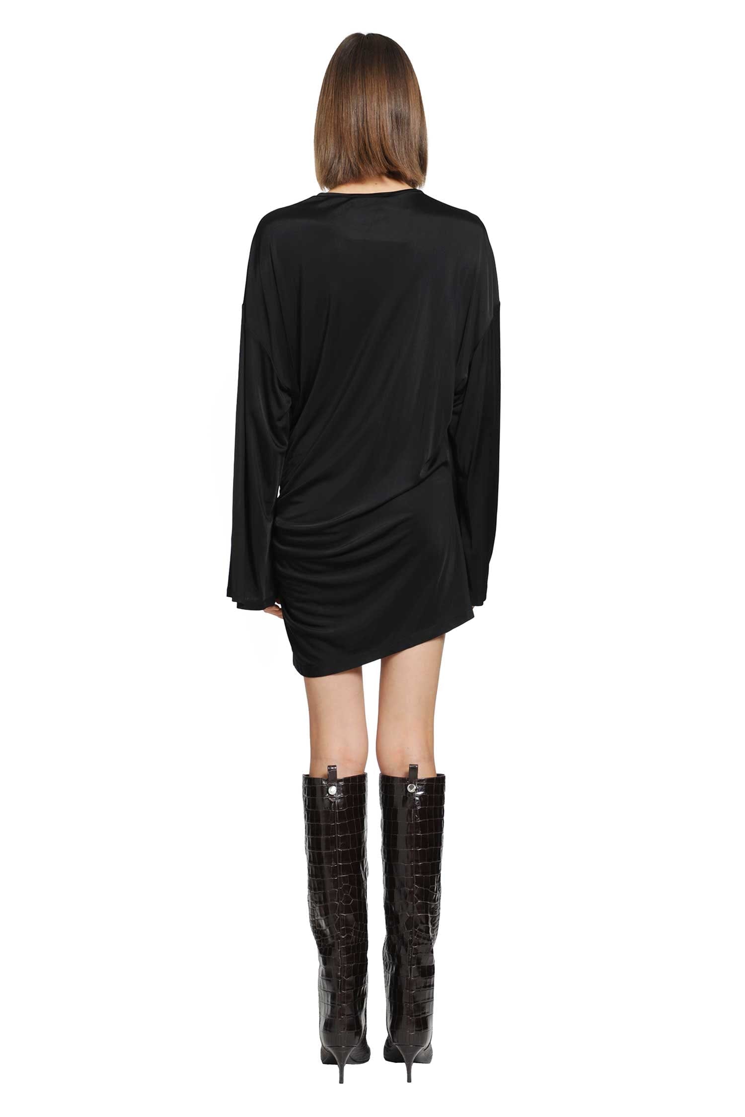 The Attico Fluid Viscose Jersey Mini Dress