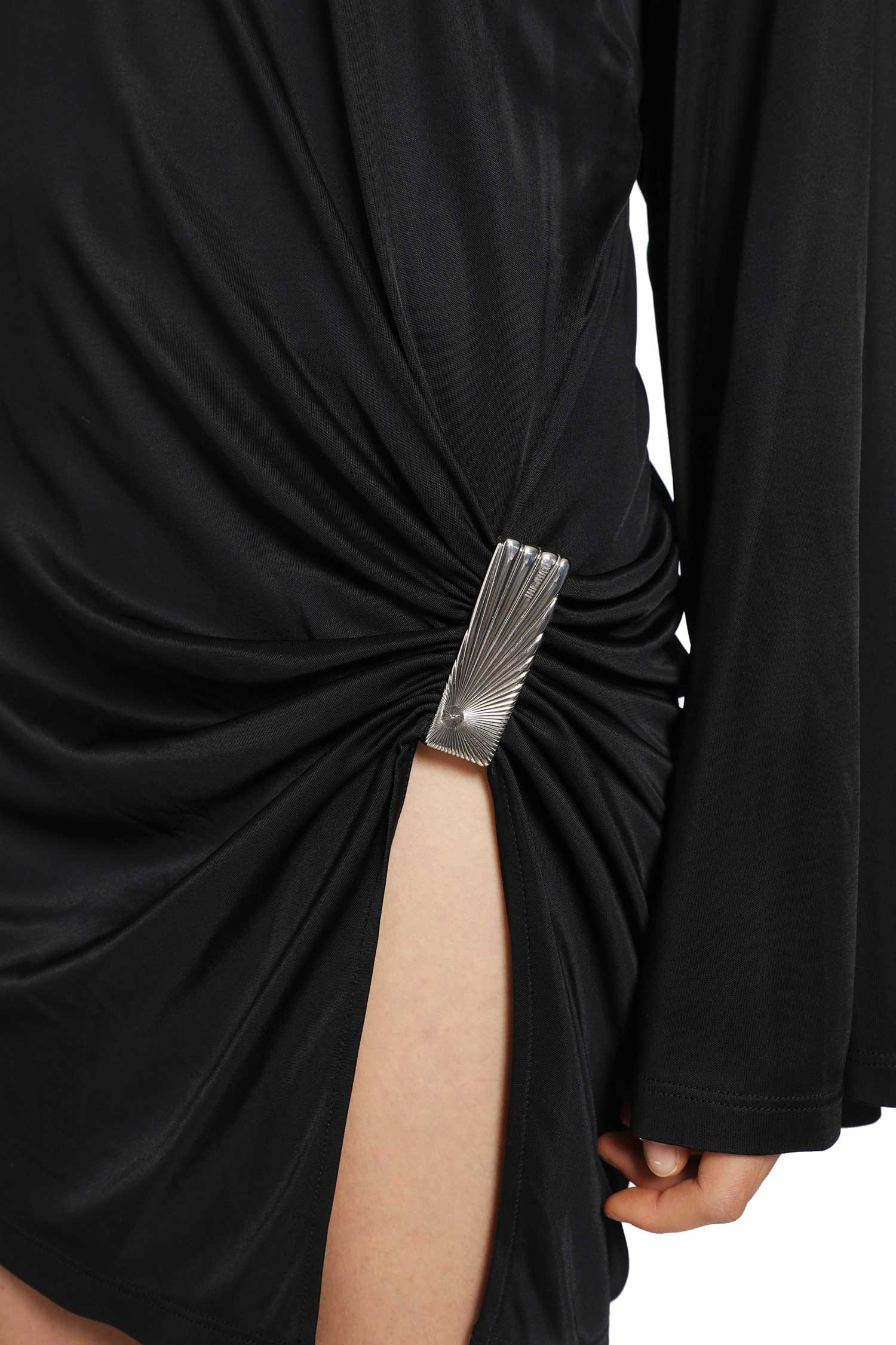 The Attico Fluid Viscose Jersey Mini Dress