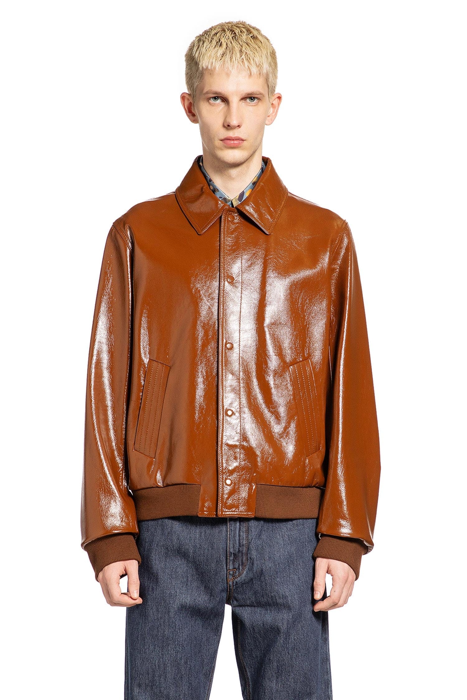 Fendi Lacquered Leather Jacket