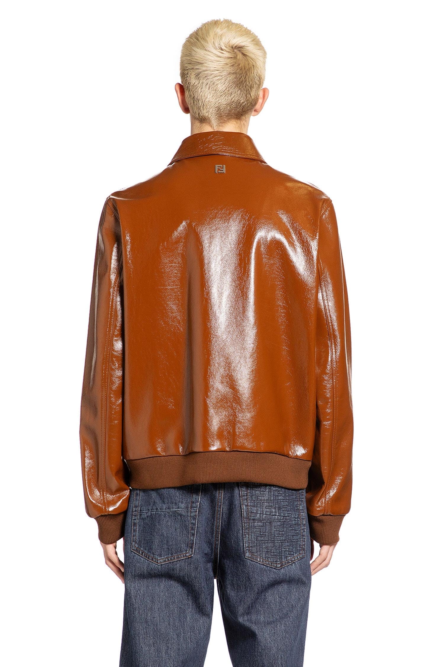 Fendi Lacquered Leather Jacket