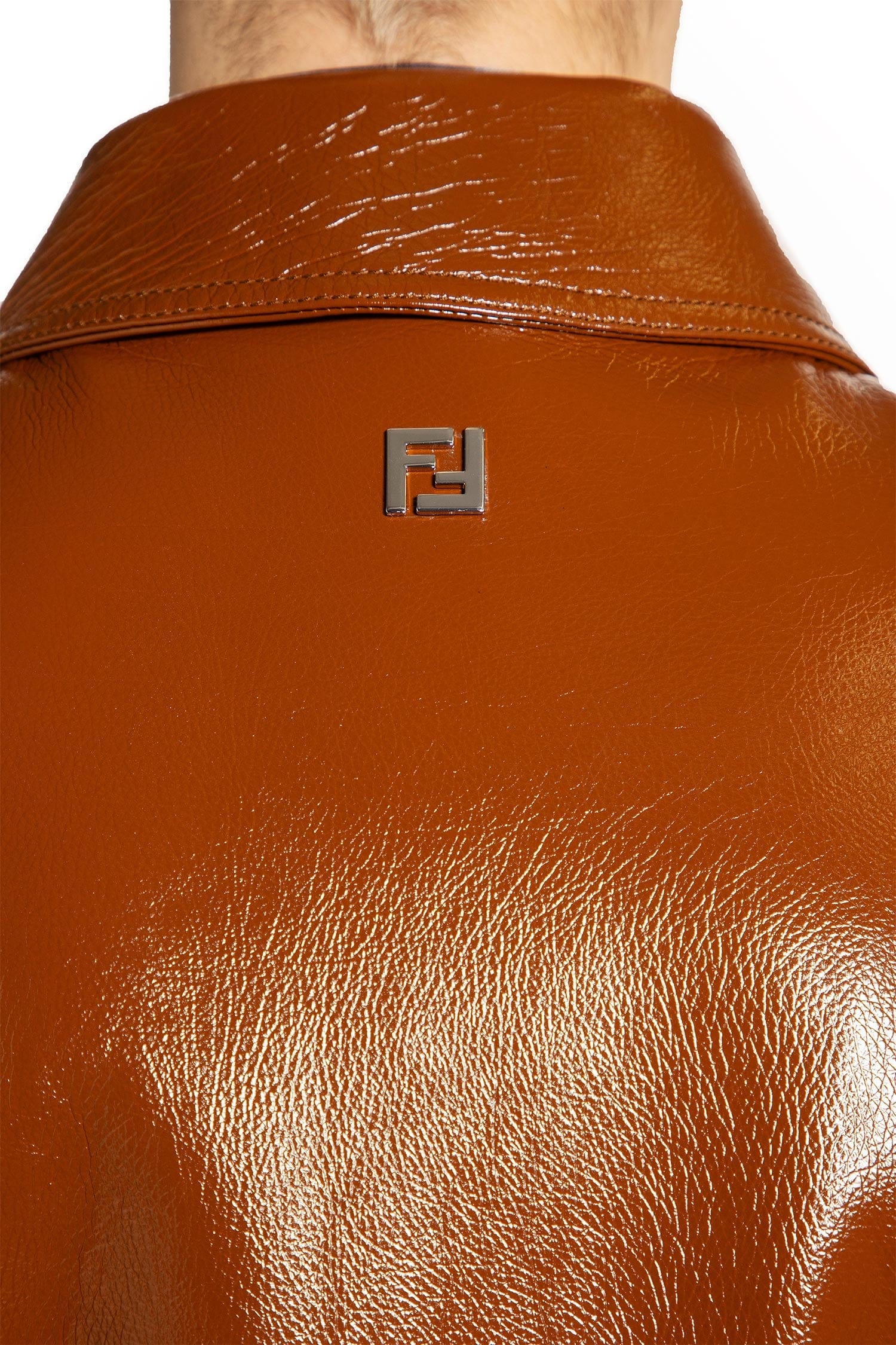 Fendi Lacquered Leather Jacket