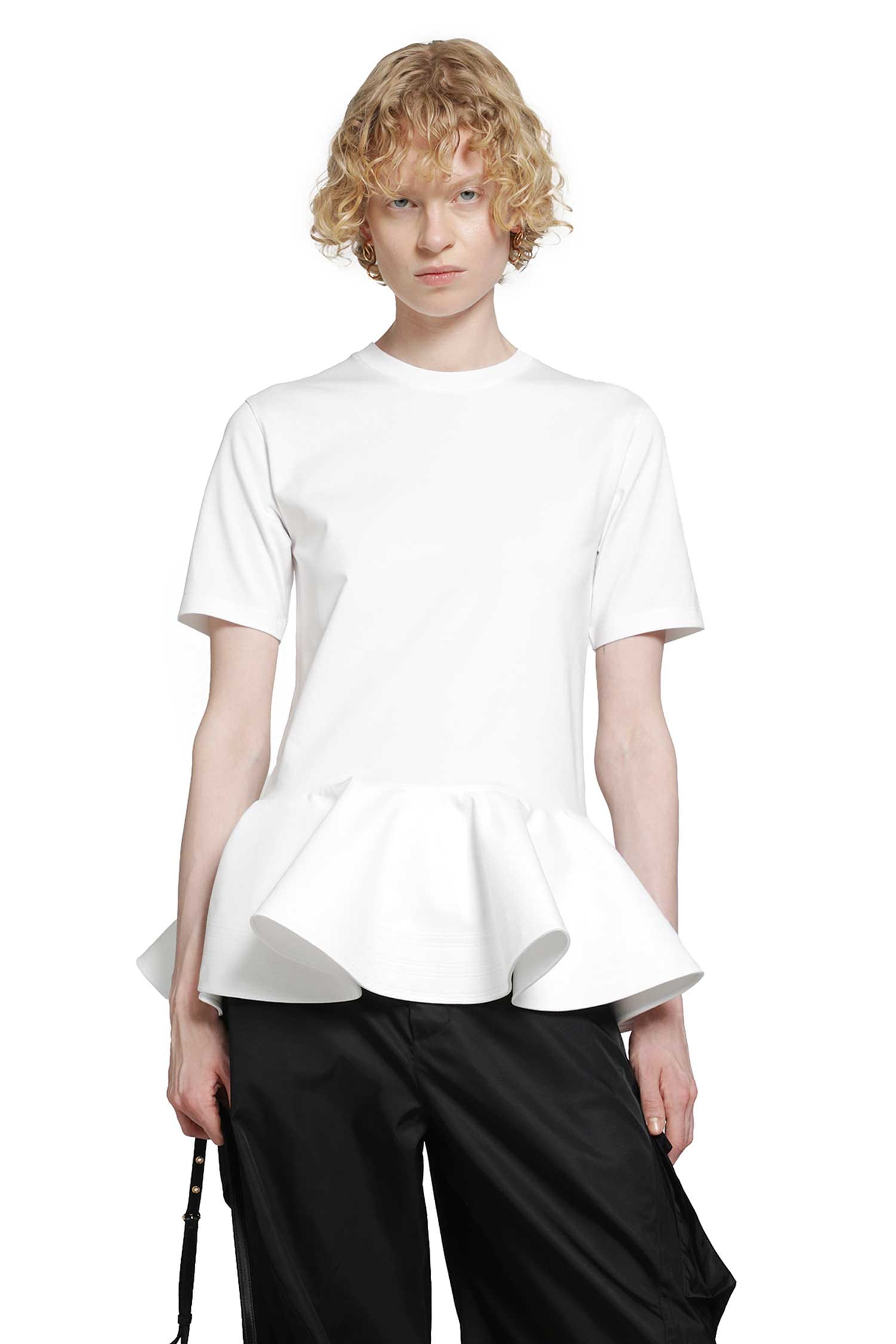 Alaia Cotton Jersey Crinoline T-Shirt
