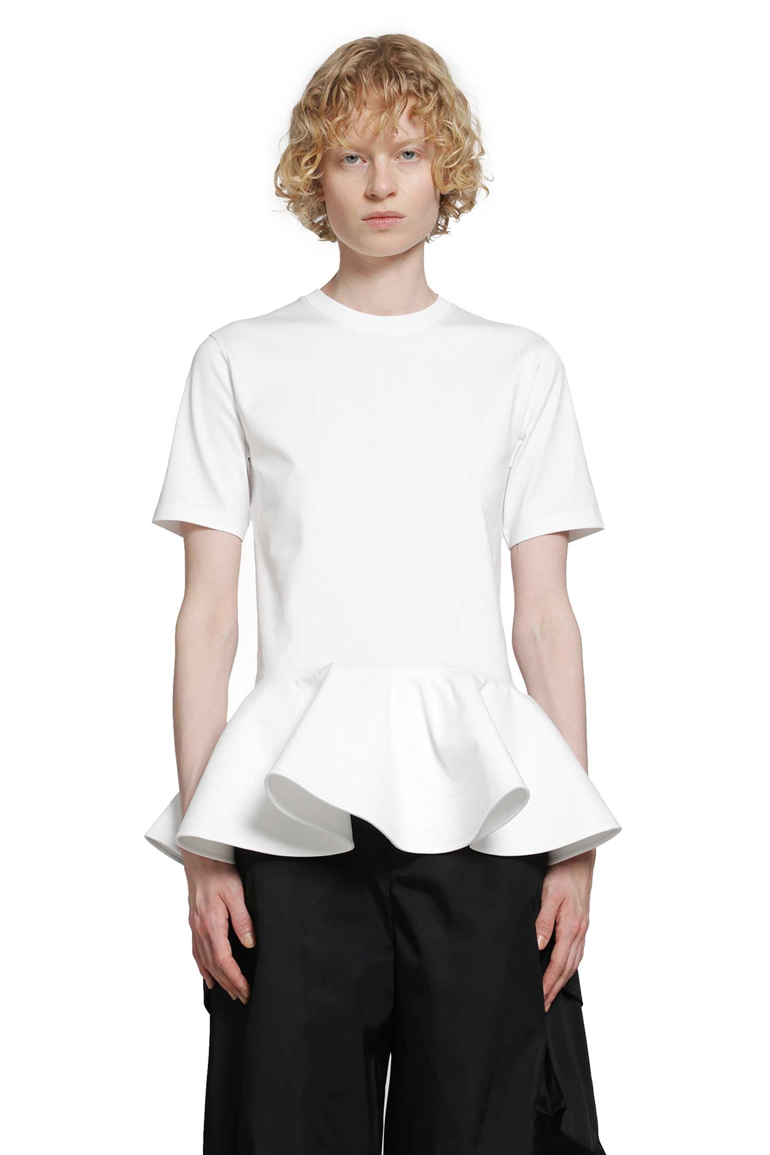 Alaia Cotton Jersey Crinoline T-Shirt
