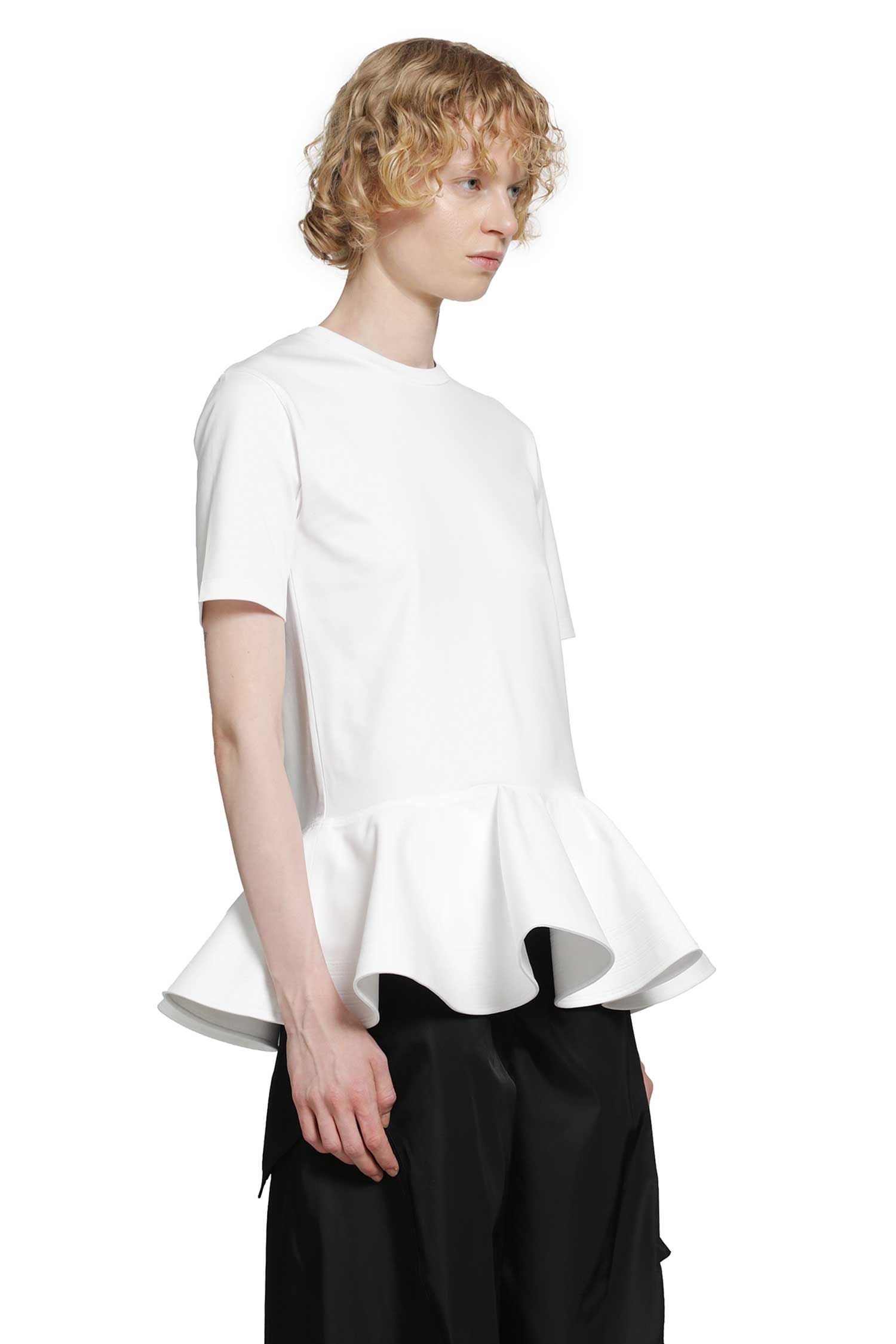Alaia Cotton Jersey Crinoline T-Shirt