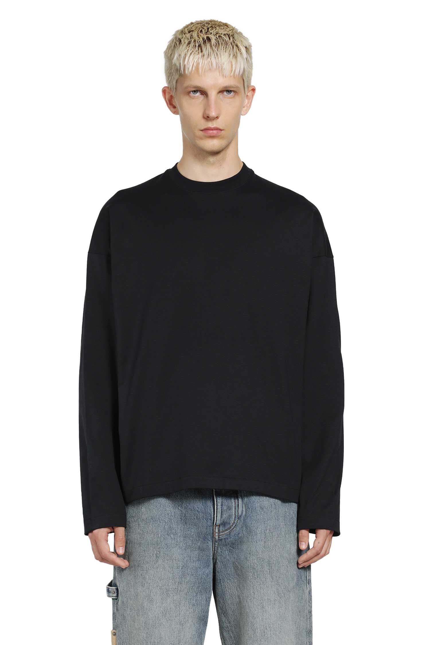 Jil Sander Cotton Crewneck Long Sleeve T-Shirt