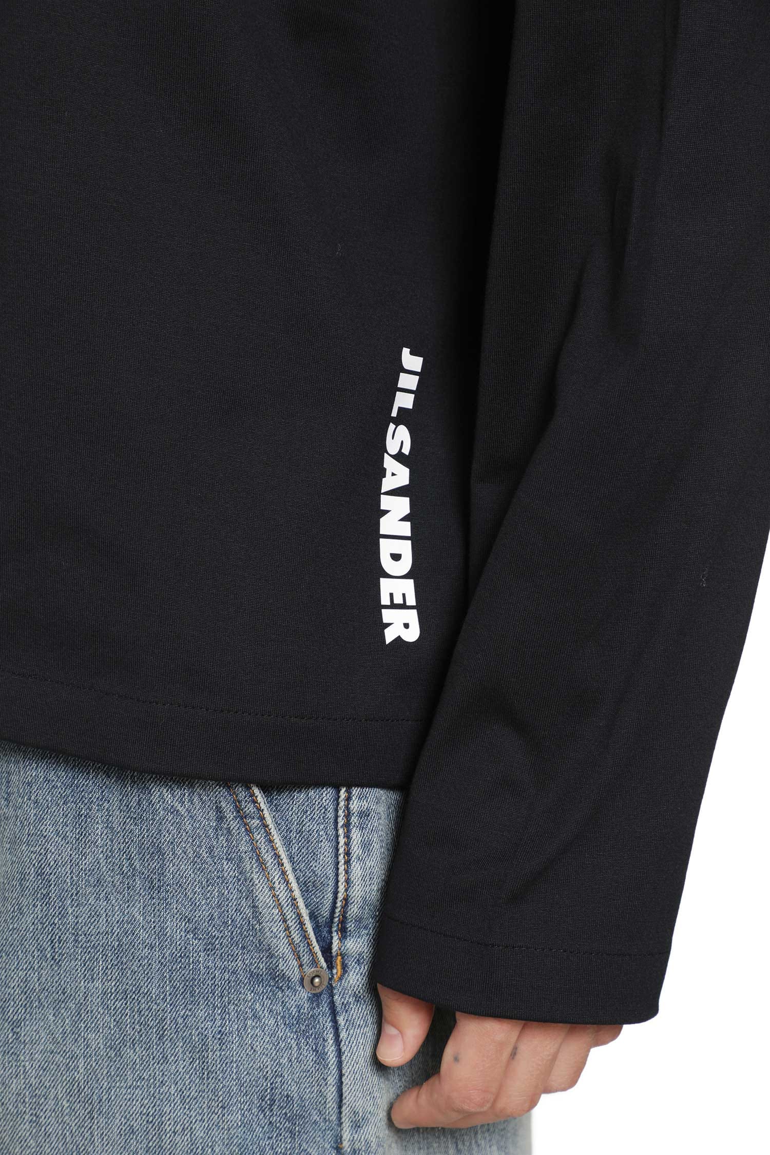 Jil Sander Cotton Crewneck Long Sleeve T-Shirt