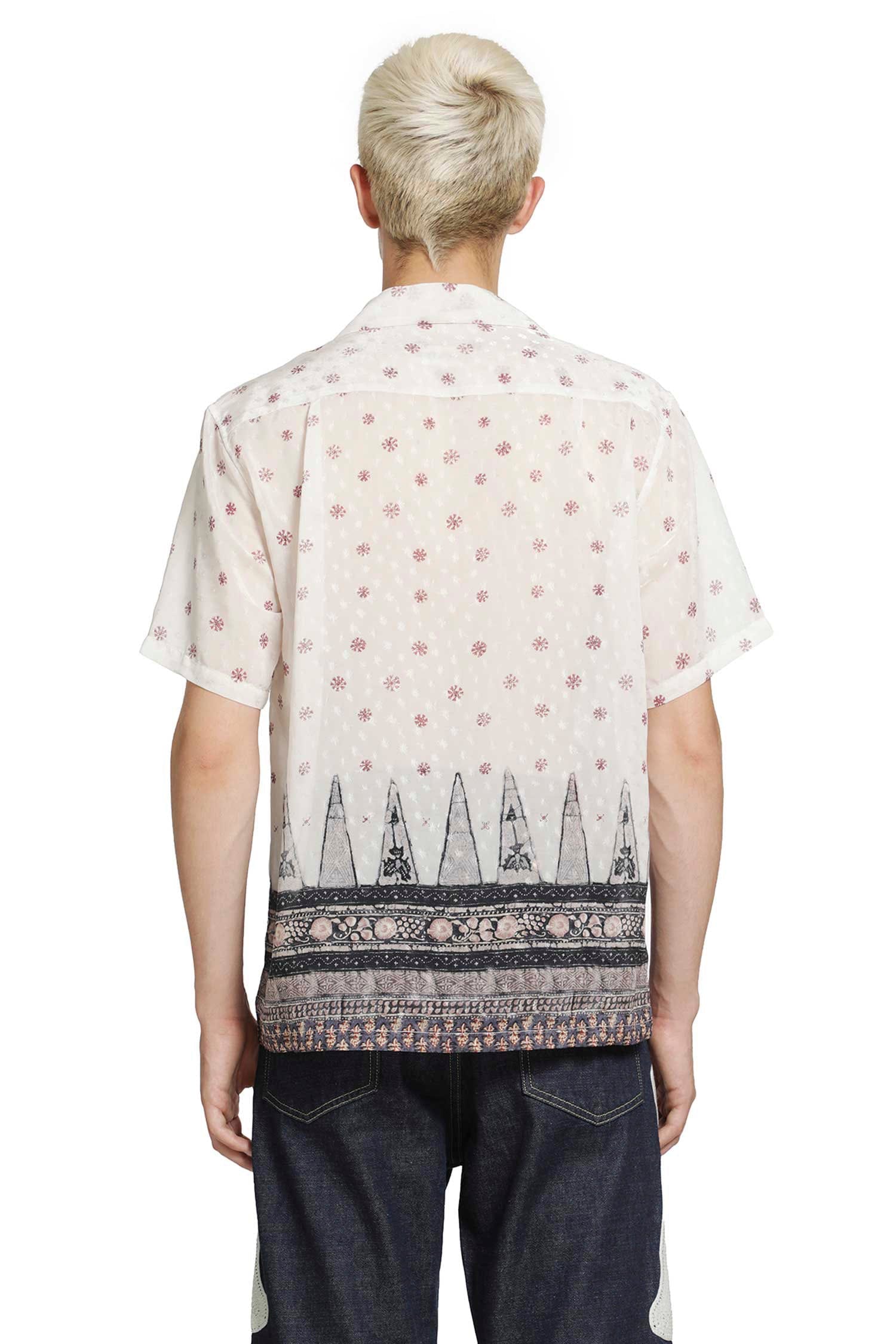 KAPITAL Sheer Sarasa Calico Short Sleeve Shirt