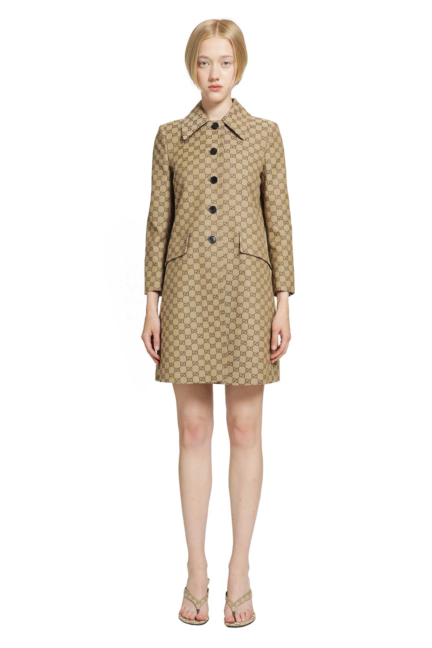 Gucci GG Cotton Canvas Coat