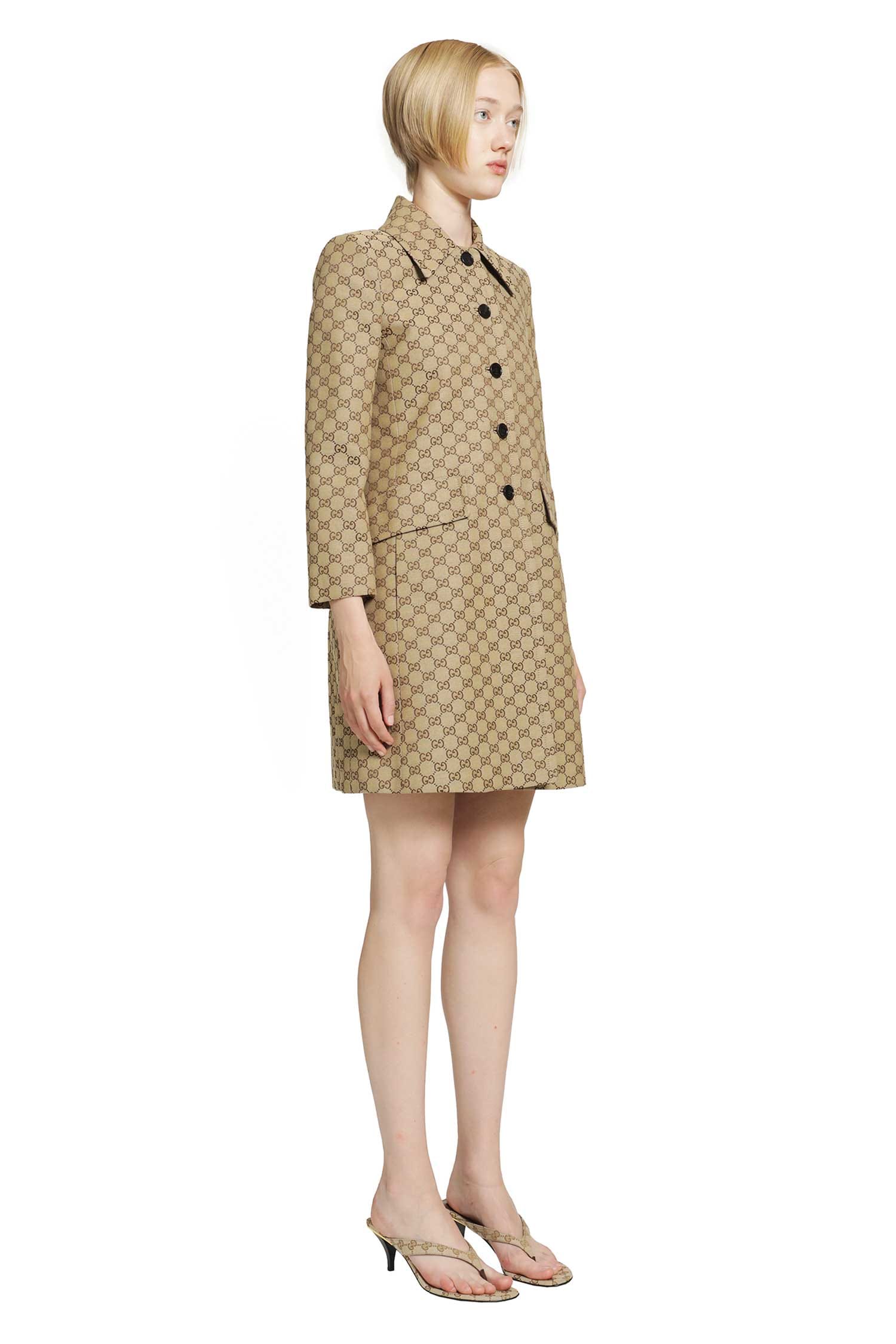 Gucci GG Cotton Canvas Coat