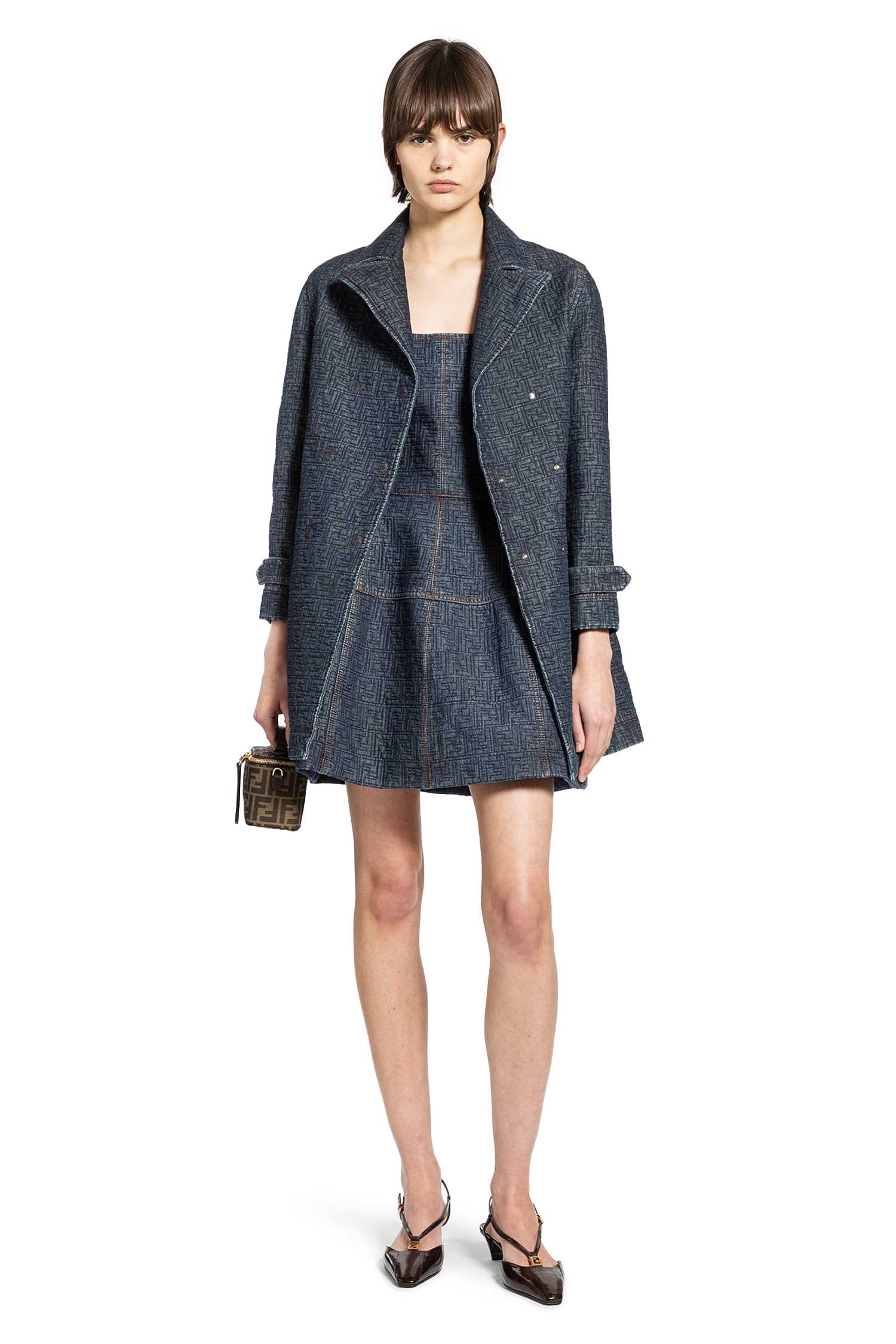 Fendi FF Denim Mini Dress