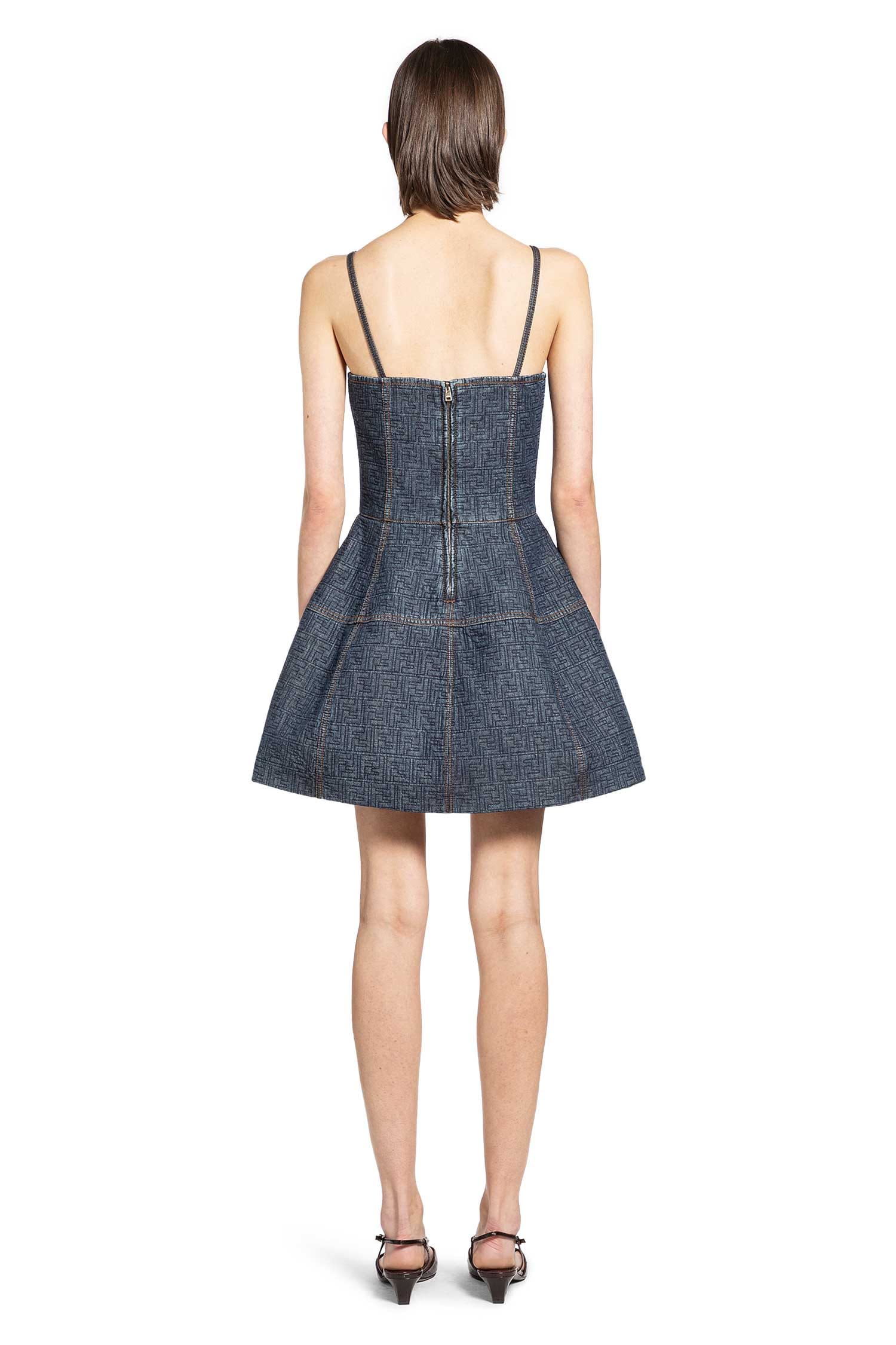 Fendi FF Denim Mini Dress