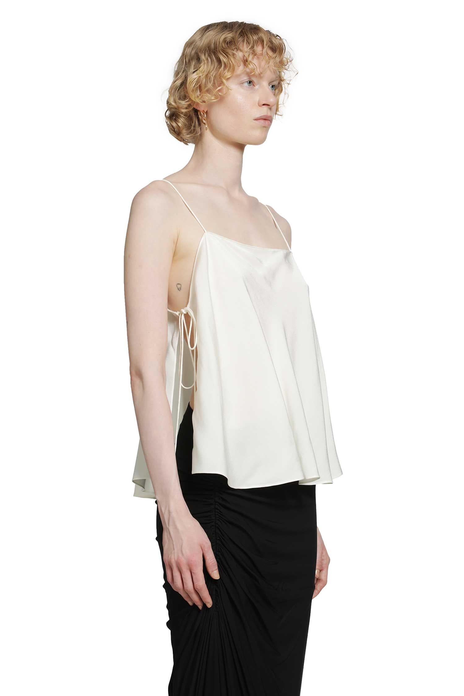 Alaia Tied Blouse in Viscose Cady