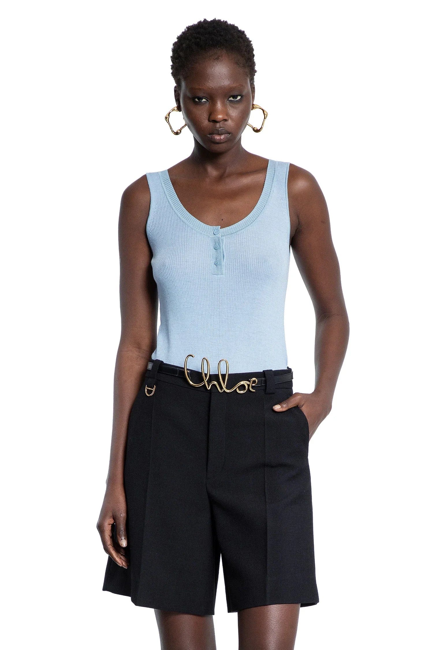 Chloe Tank Top In Wool Knit