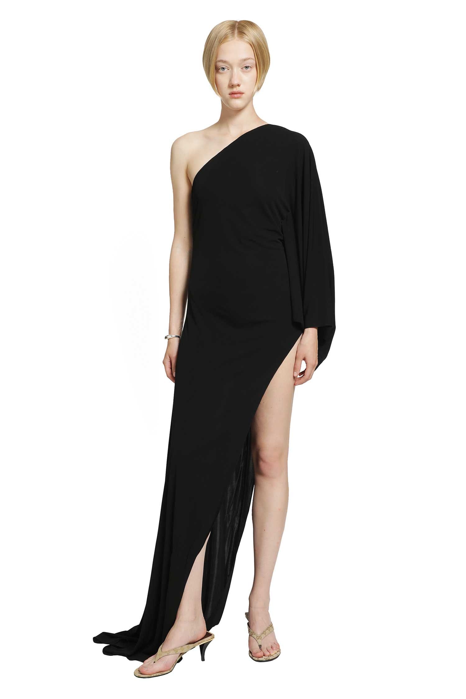 Gucci Asymmetric Viscose Jersey Long dress