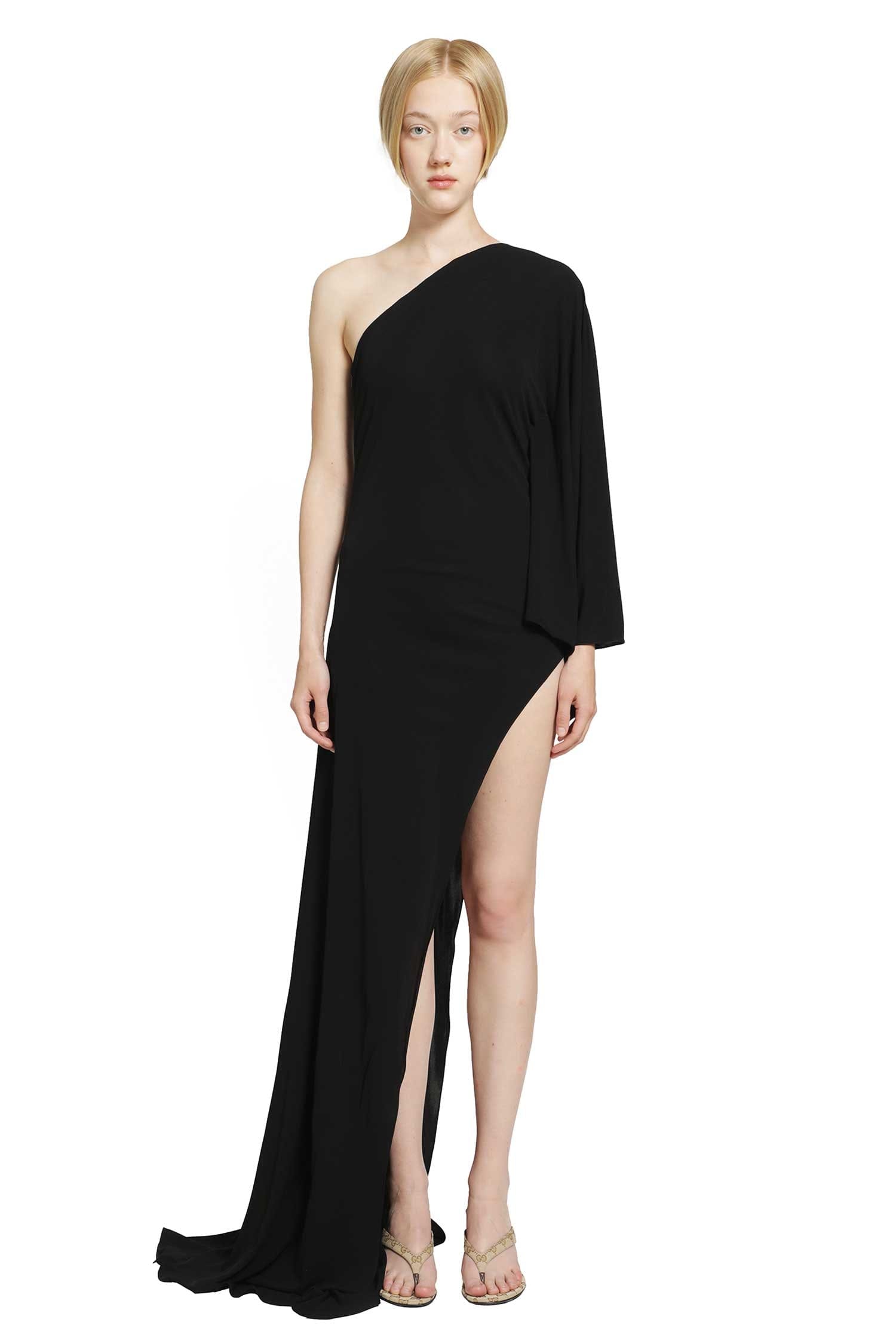 Gucci Asymmetric Viscose Jersey Long dress