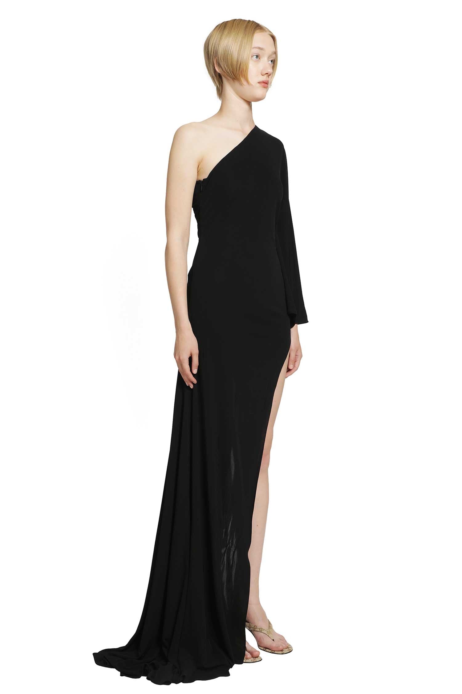 Gucci Asymmetric Viscose Jersey Long dress