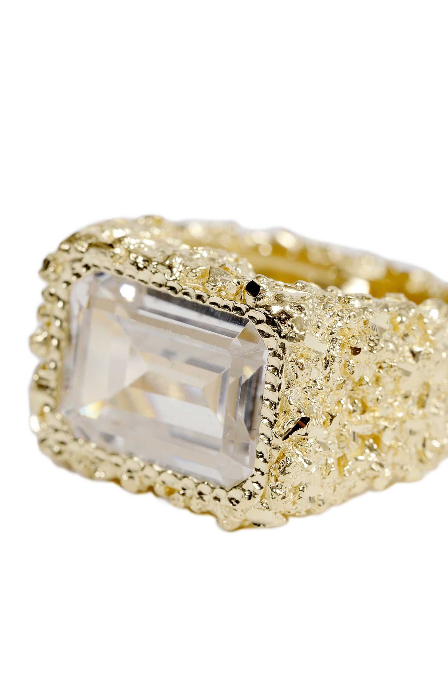 VENEDA CARTER Rectangle Crystal Ring