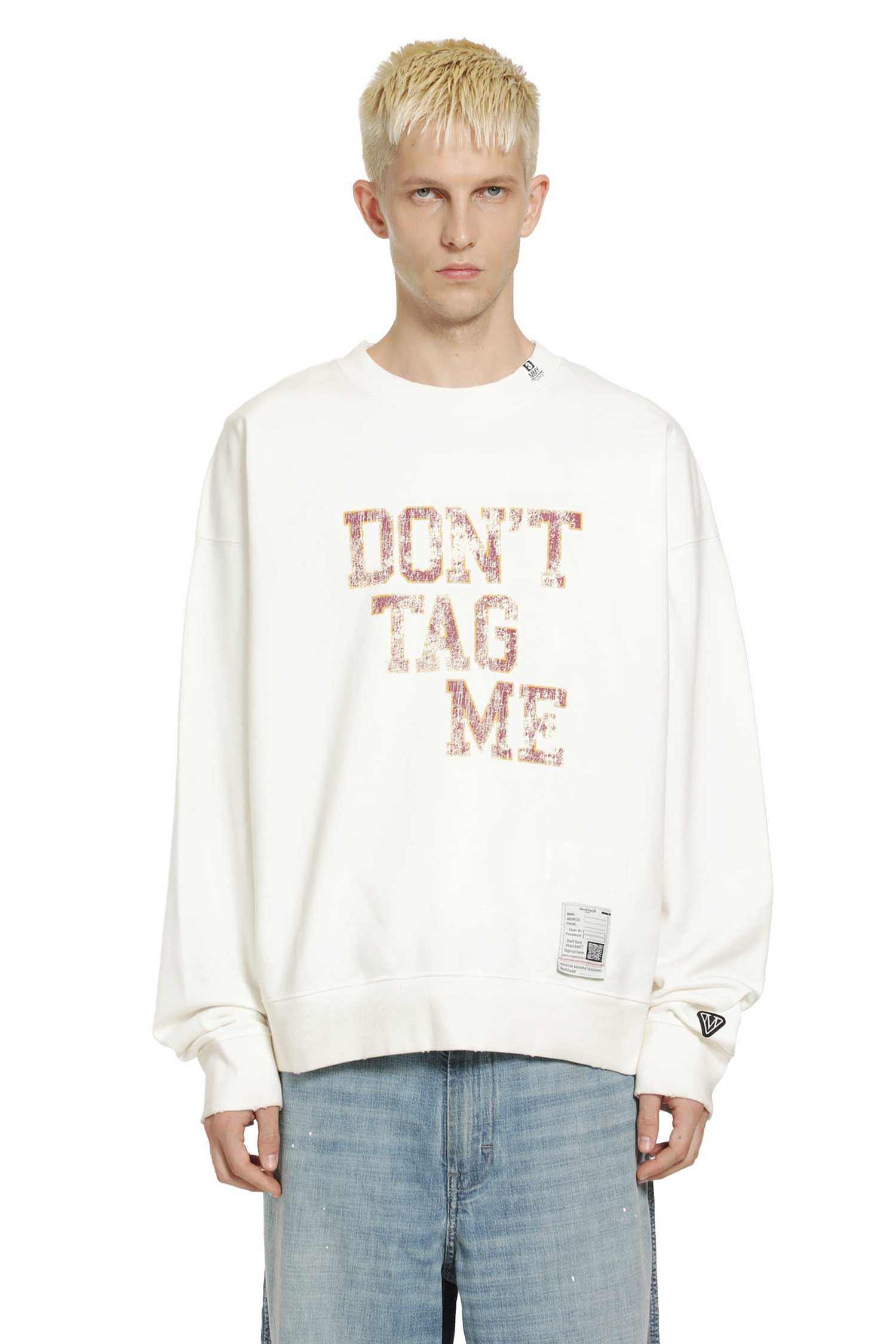 Maison Mihara Yasuhiro Don't Tag Me Printed Sweatshirt