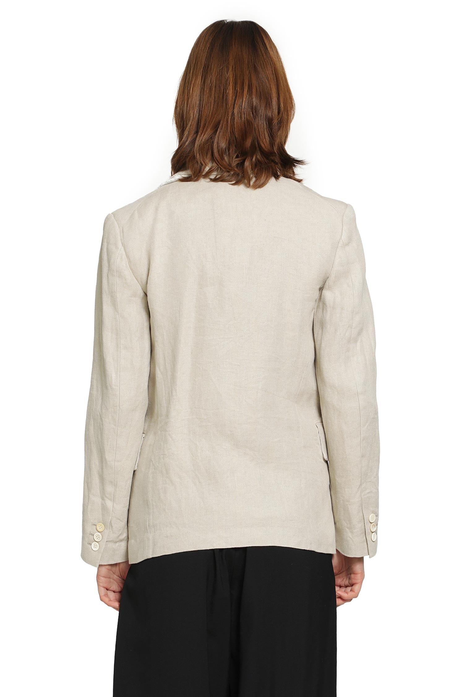 Comme Des Garcons Deconstructed Linen Blazer