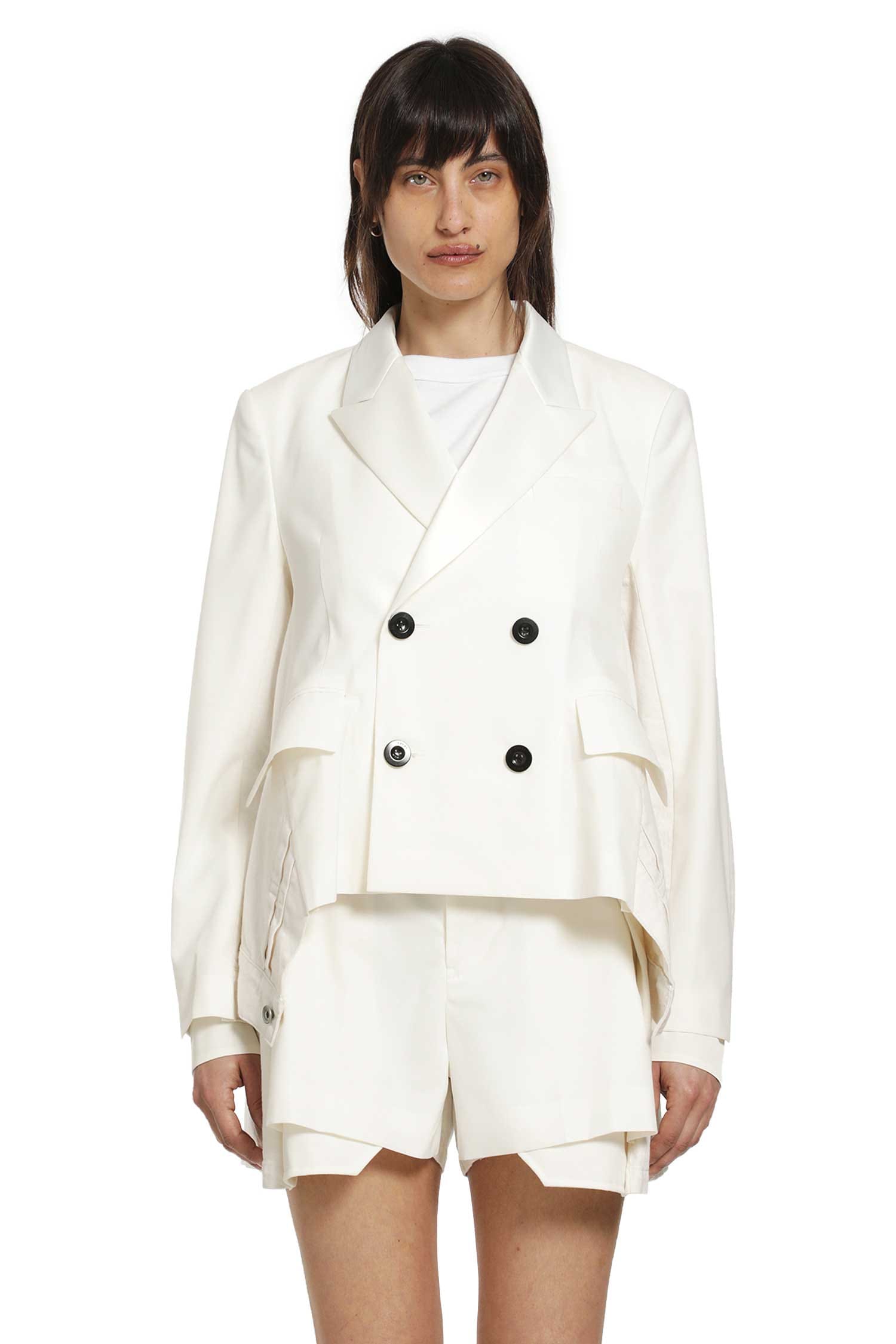 Sacai Wool Suiting x Denim Blazer