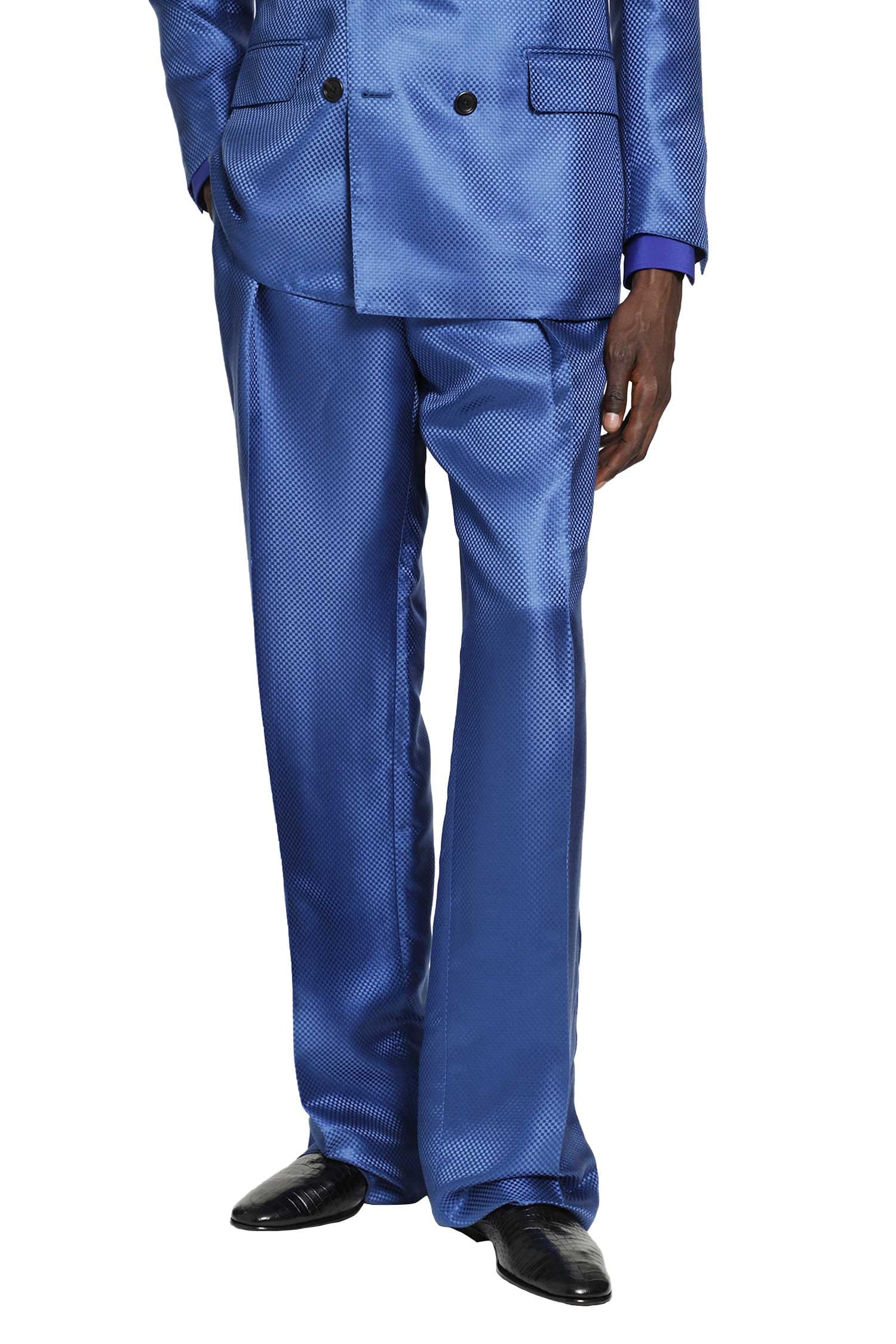 TOM FORD Silk Hopsack Pleated Trousers