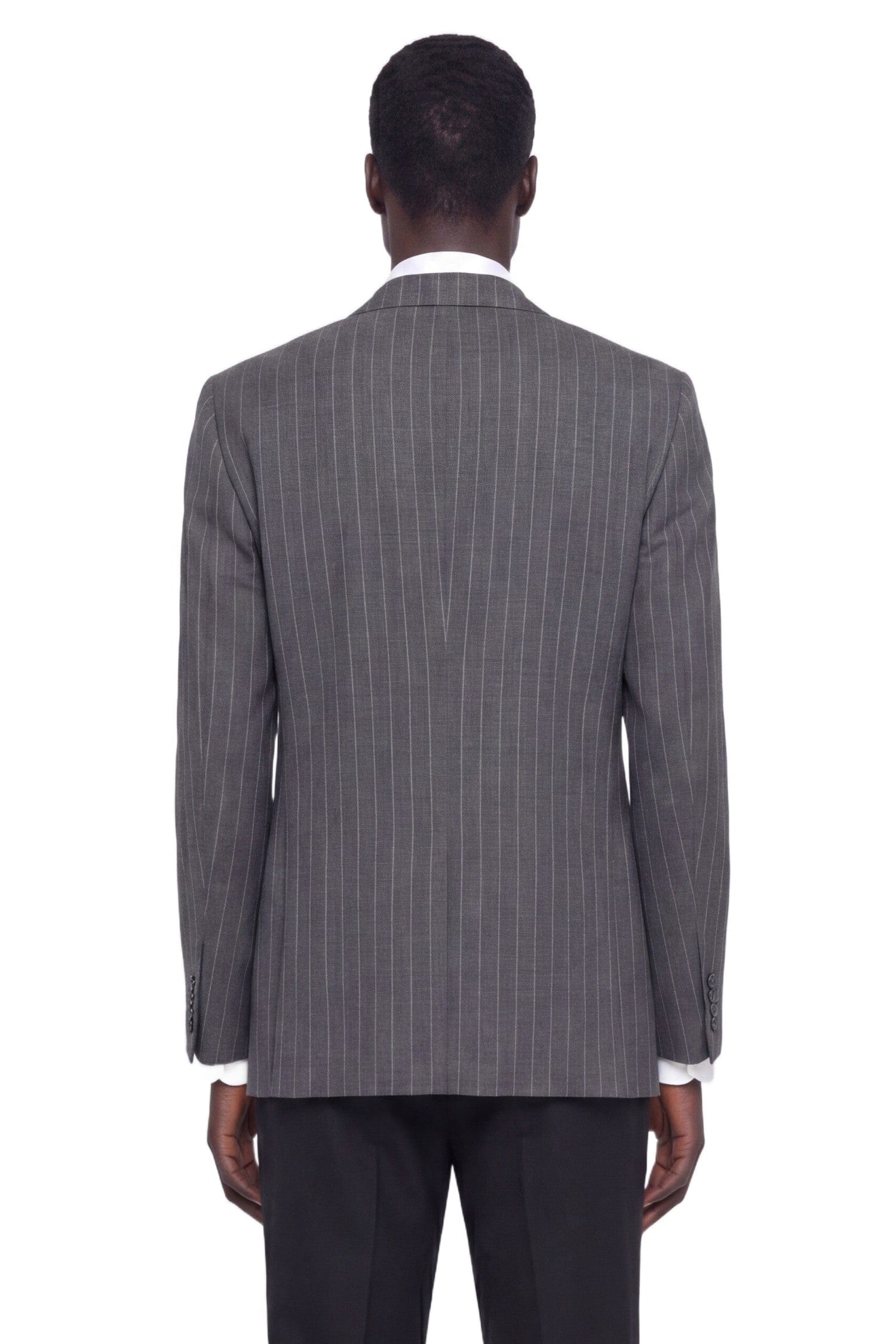 Valentino Single-Breasted Blazer in Pinstripe Wool