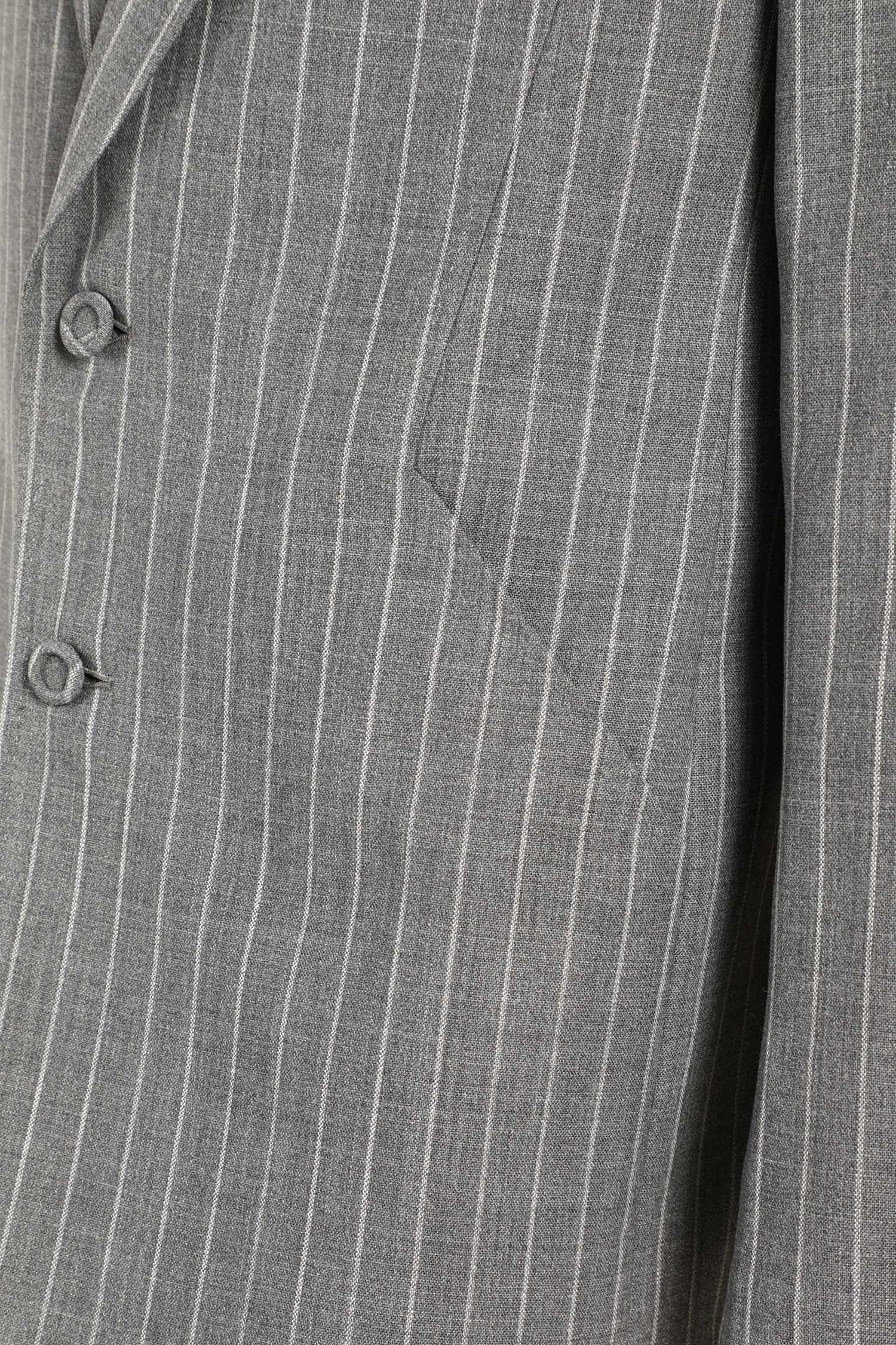 Valentino Single-Breasted Blazer in Pinstripe Wool