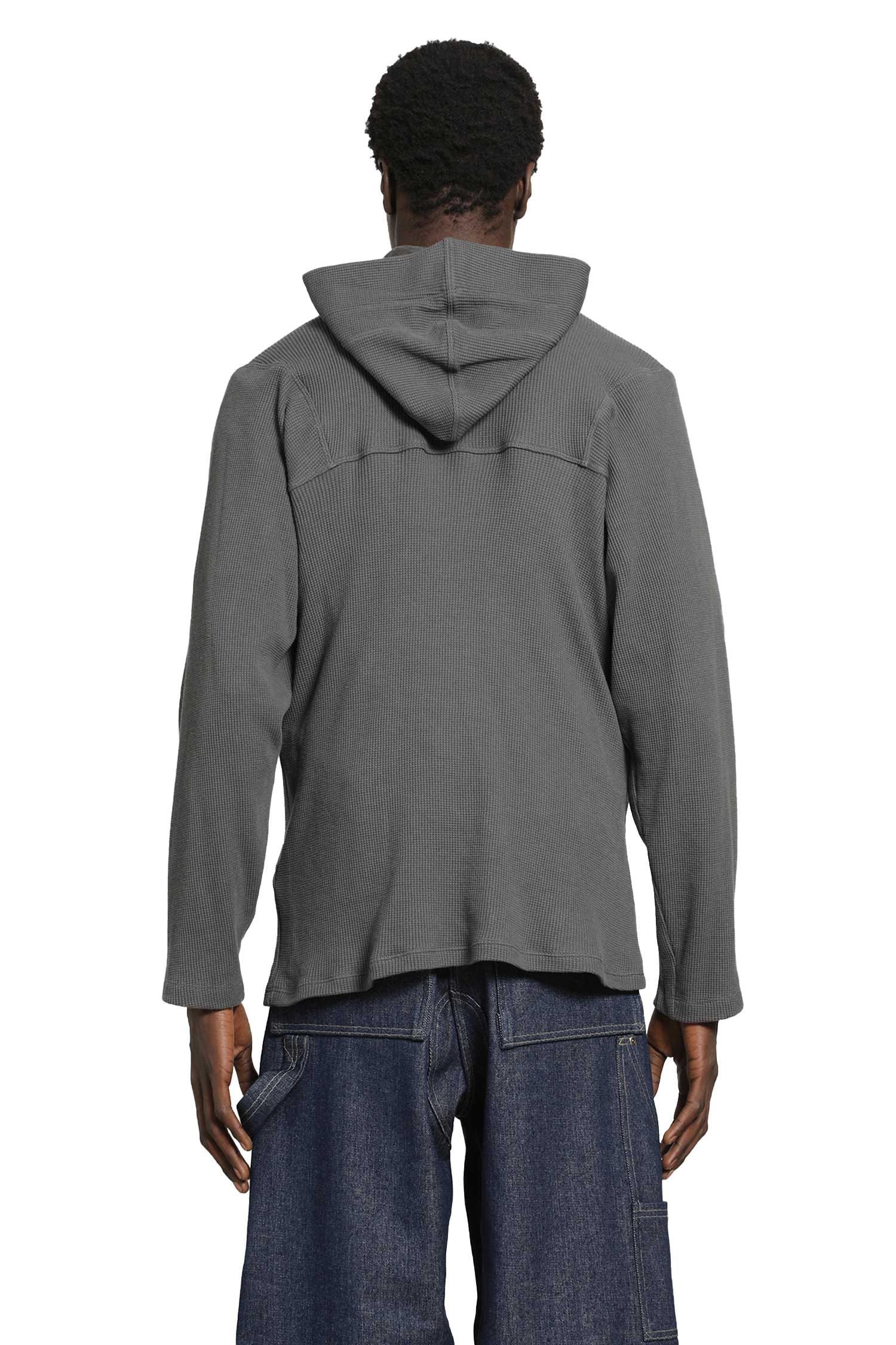 BRYAN JIMENEZ Thermal Zip-Up Hoodie