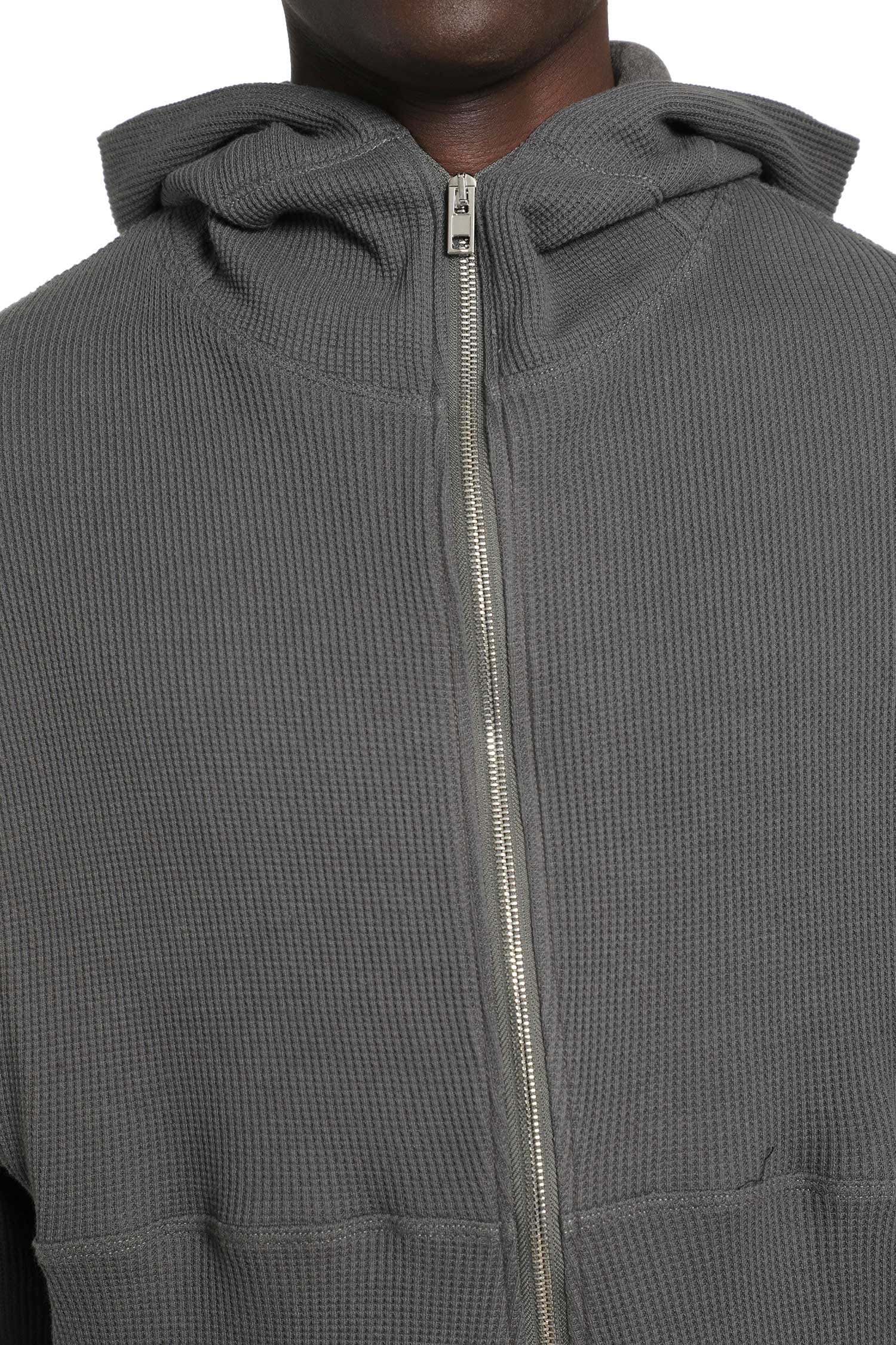 BRYAN JIMENEZ Thermal Zip-Up Hoodie