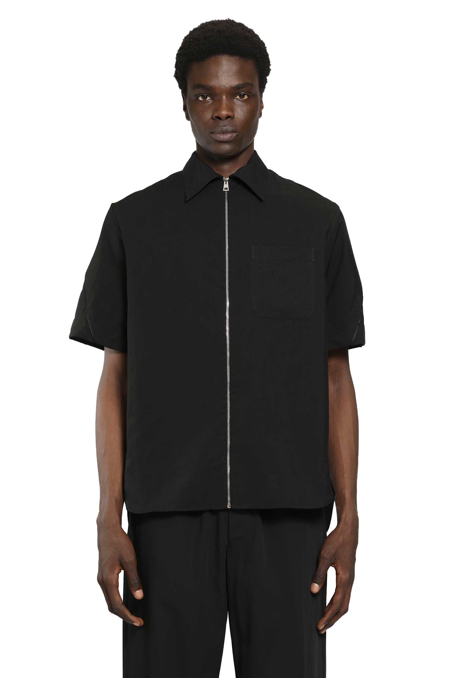Givenchy Couture Seam Zip-Up Shirt