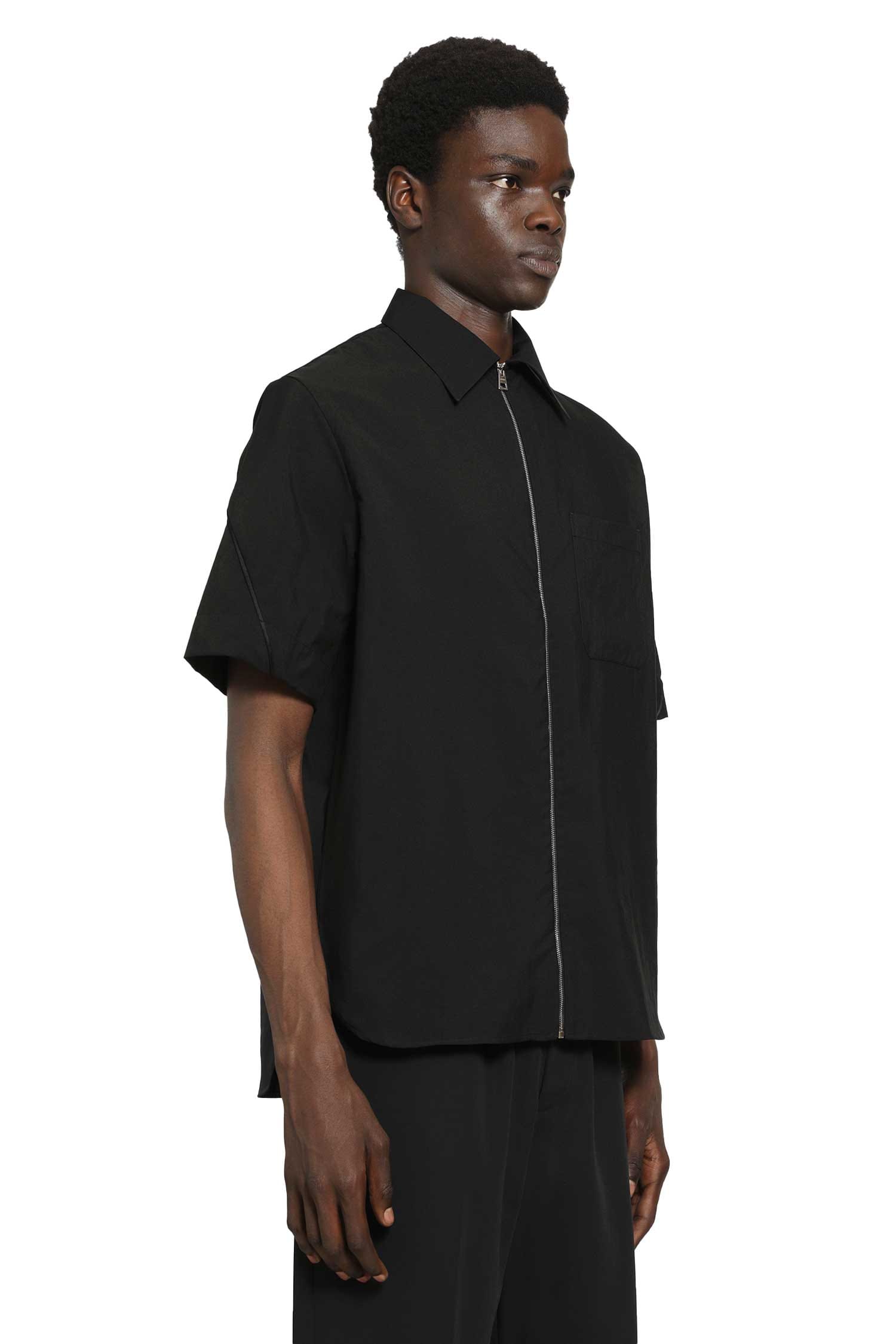 Givenchy Couture Seam Zip-Up Shirt