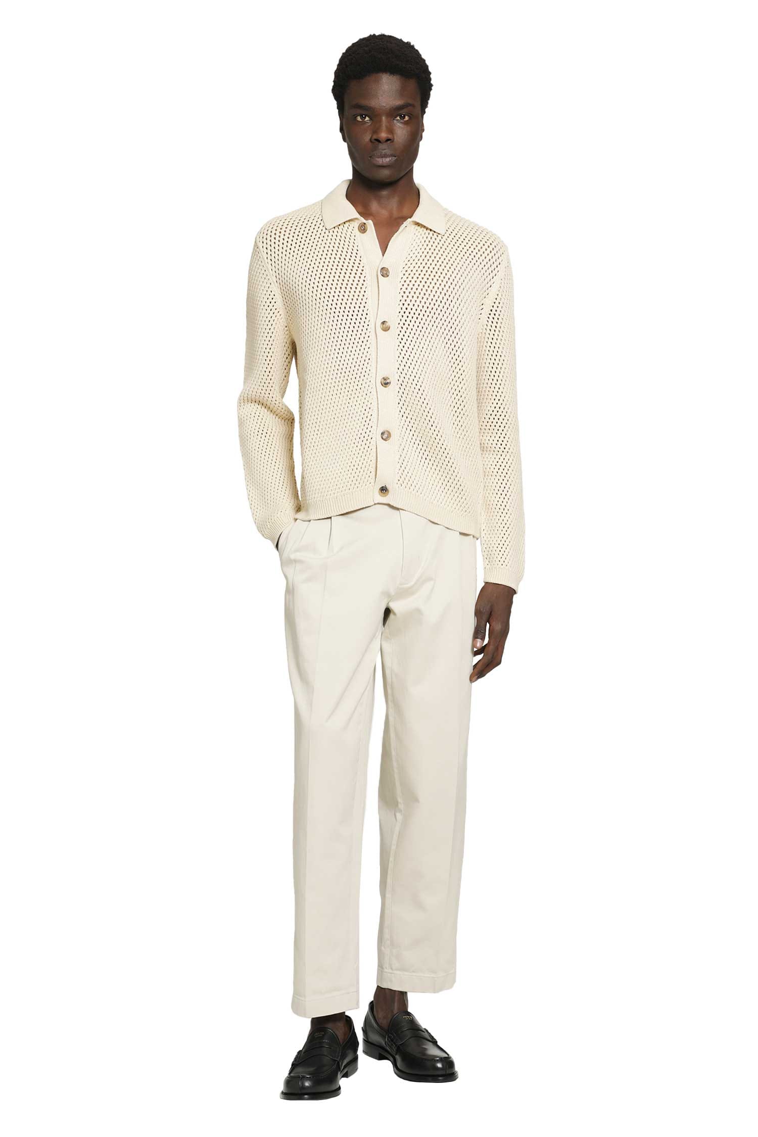 Prada Linen and Cotton Cardigan