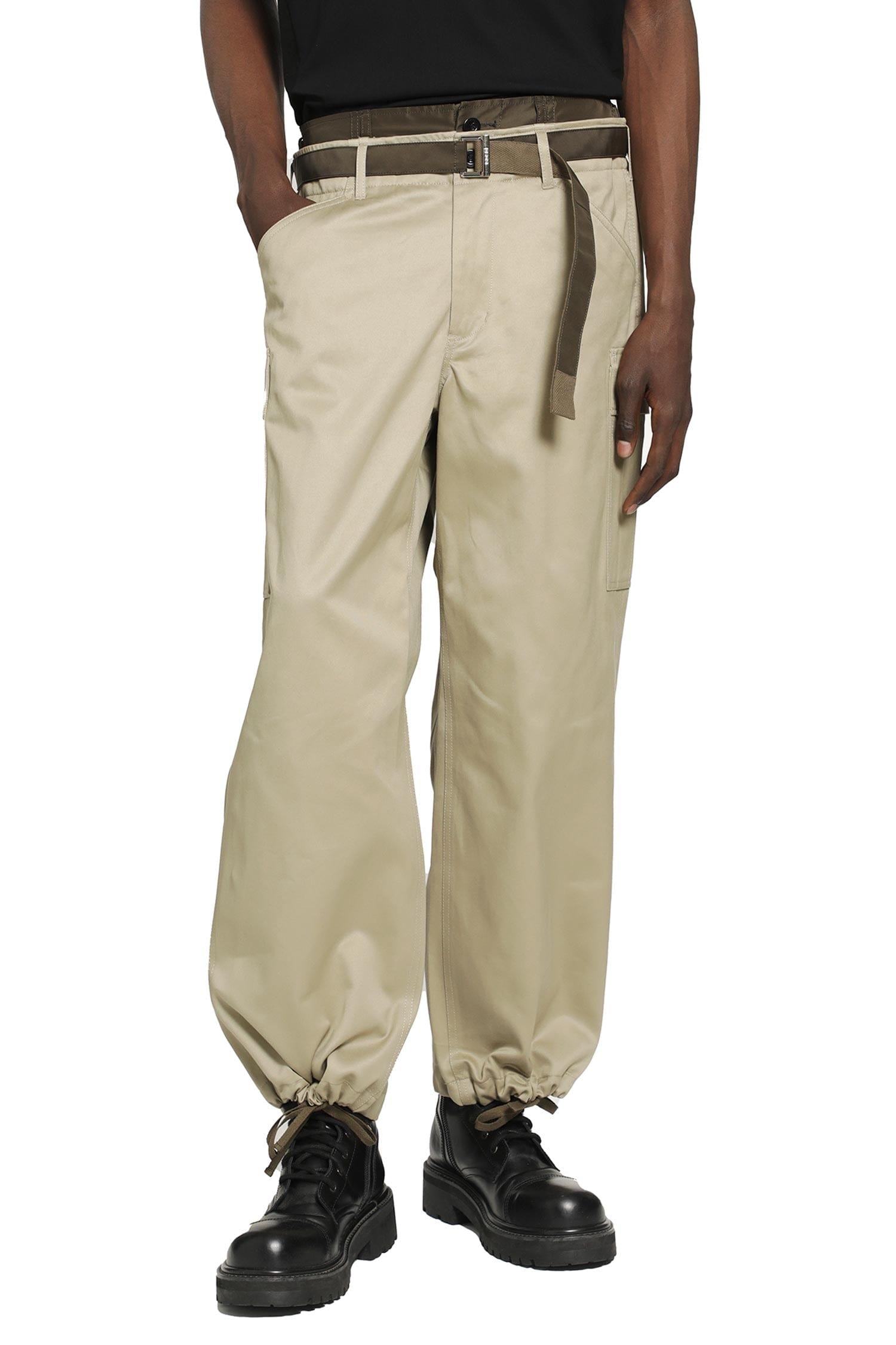 Sacai Cotton Chino x Nylon Twill Cargo Pants