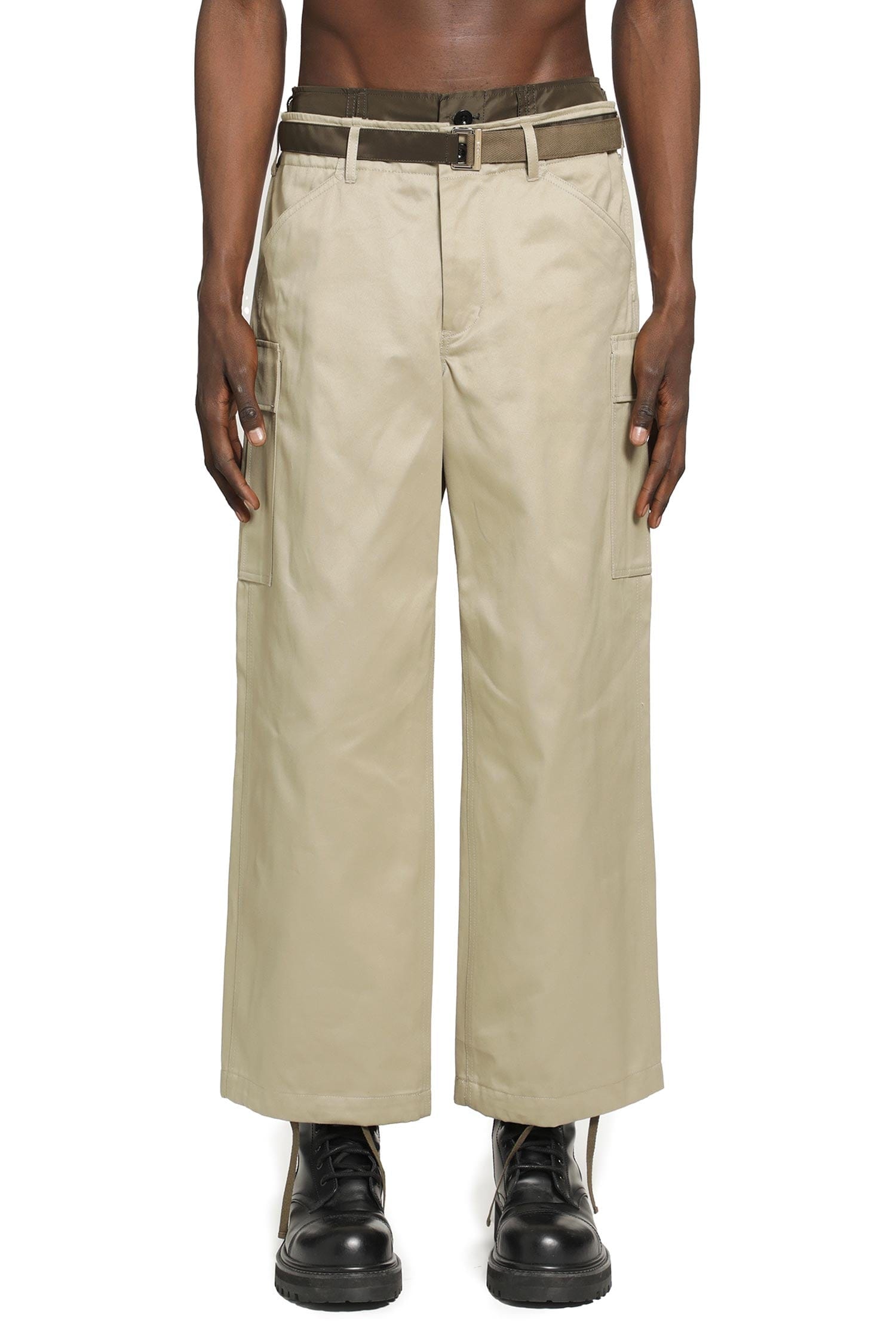 Sacai Cotton Chino x Nylon Twill Cargo Pants