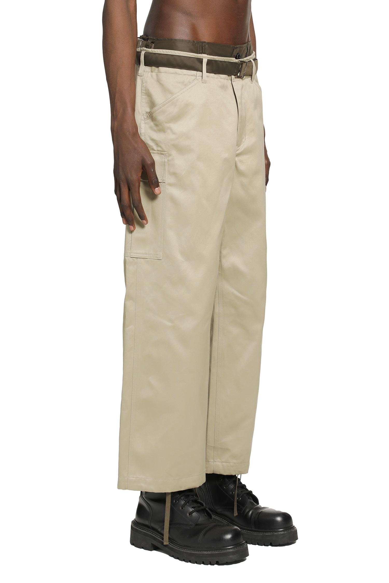 Sacai Cotton Chino x Nylon Twill Cargo Pants